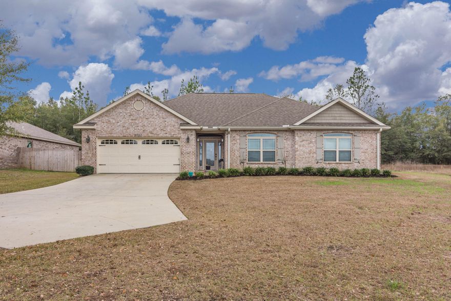 *No HOA!* Wonderful home on a 1/3 acre lot! This property sits in the cul-de-sac of a 1 way street and has an additional concrete pad for extra parking. Upon entry, you are greeted by a wide and welcoming foyer that opens to a trayed ceiling living room. The kitchen/dining area are open to the living space, making this a great spot for entertaining. Kitchen features include: granite countertops, ss appliances, large pantry, and custom cabinetry. Master bedroom is generous is size, w/walk-in closet and tray ceiling. Bathroom has large soaking tub, standalone shower w/rainfall showerhead. This unique floorplan has a laundry room w/2 access points-super convenient! Backyard is fully fenced and accented by beautiful stone paver patio/firepit. Beautiful views available from your new front porch