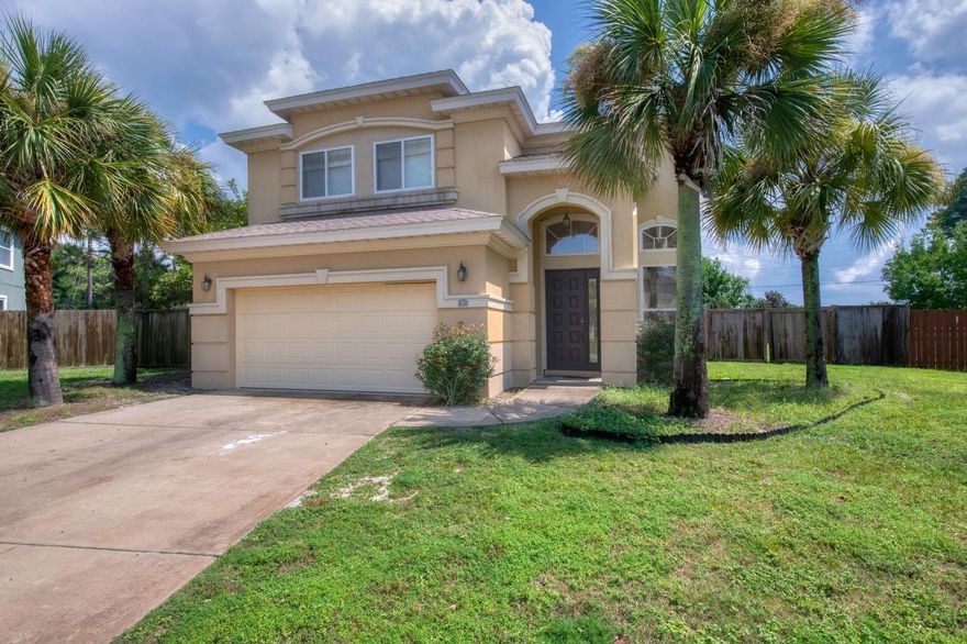 Three bedroom home outside the gates of Hurlburt! Beautiful home with custom quartz countertops, Samsung appliances, upgraded lighting, and dark wood flooring throughout. This is a chef's kitchen ideal for entertaining. Lots of natural light. Spacious Master Ensuite with a sitting area, Garden Tub, Tile Shower, and Double Vanity. Bonus area upstairs for home office, sitting, or play area. Large fenced backyard ideal for entertaining. New AC in 2022. Commercial garage floor. No smoking, no pets, please.