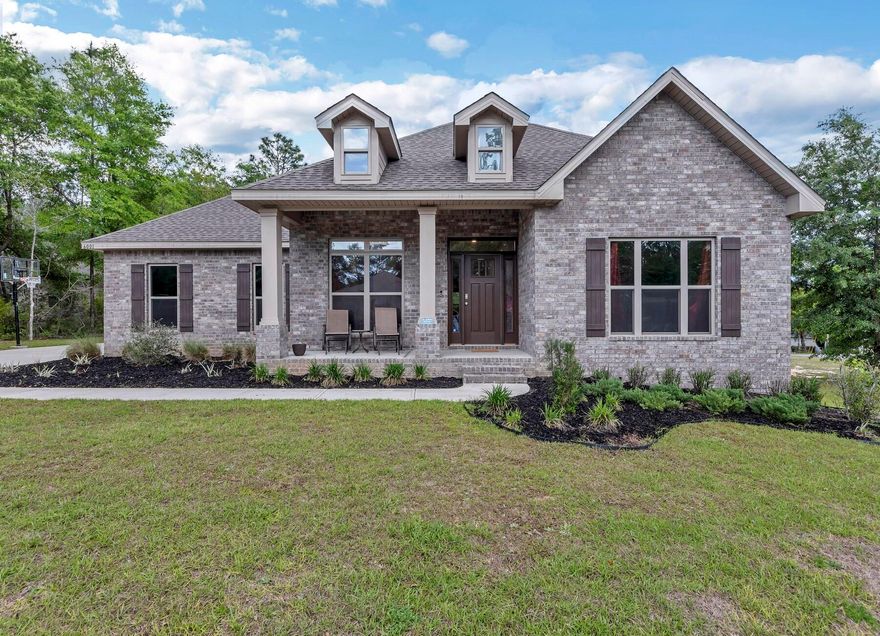 Custom layout in the highly coveted & newly built Camellia Cove community! ''The McKenzie'' is a 5BR, 3BA open concept best seller with 9ft. trey ceilings, crown molding & luxury vinyl flooring throughout paired with upgraded carpet in the bedrooms. The high-end kitchen features an upgraded package with stainless steel appliances, stunning granite countertops & a walk-in pantry. Spacious & elevated, this home contains a study/flex room, formal dining space, and a covered back patio. Located in this no clear-cut development, mature trees & landscaping provide privacy & charm while offering a prime location near Crestview High School & the newest Publix shopping center. Beautiful new home, elevated additions, and in the best of the best neighborhood - it does not get better than this.