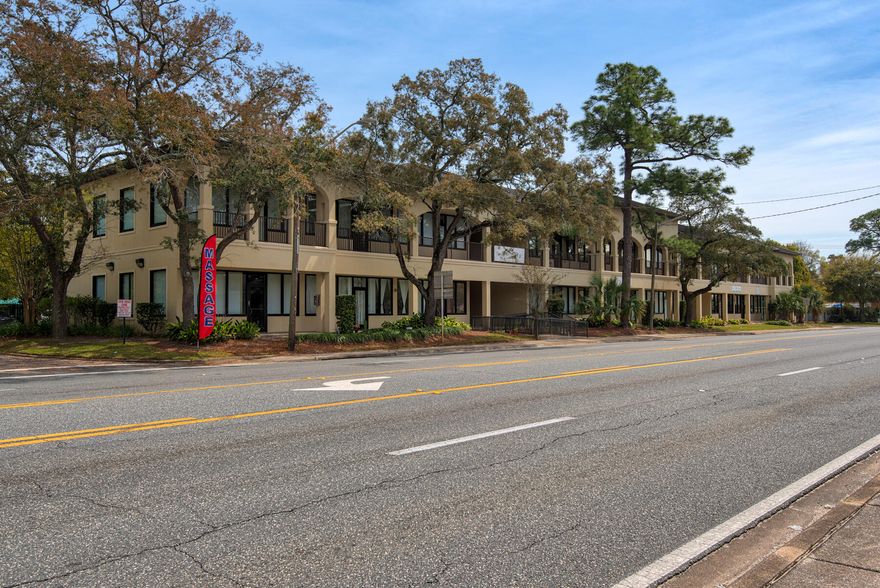 This prime commercial space is in South FWB located directly on Beal Pkwy - great visibility!  This is 2 units (106 and 107) that have been combined into 1 and boast 5 offices, 1 reception area and 2 bathrooms.  Depending on your needs, very little build out is required.  Contact us today for more information and to set up a time to view.  850-244-2100