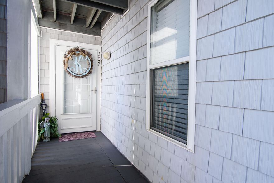 *Virtual Tour Available*RARE CORNER, FIRST FLOOR, TWO-BEDROOM CONDO WITH PARTIAL WATER VIEWS This gorgeous ground floor, corner unit in The Hermitage complex, has an open floor plan with two bedrooms, each with their own private bathroom.Step inside and immediately you'll be enchanted with the vinyl plank flooring throughout, the beautiful ship-lap wall, and the impressive features in the kitchen to include stainless appliances, granite countertop, subway tile and modern fixtures. This floor plan allows for partial bay views from nearly every room in the condo! From your kitchen, dining area and living space, look out onto your balcony and enjoy well-manicured landscaping of the complex, as well as partial water views.