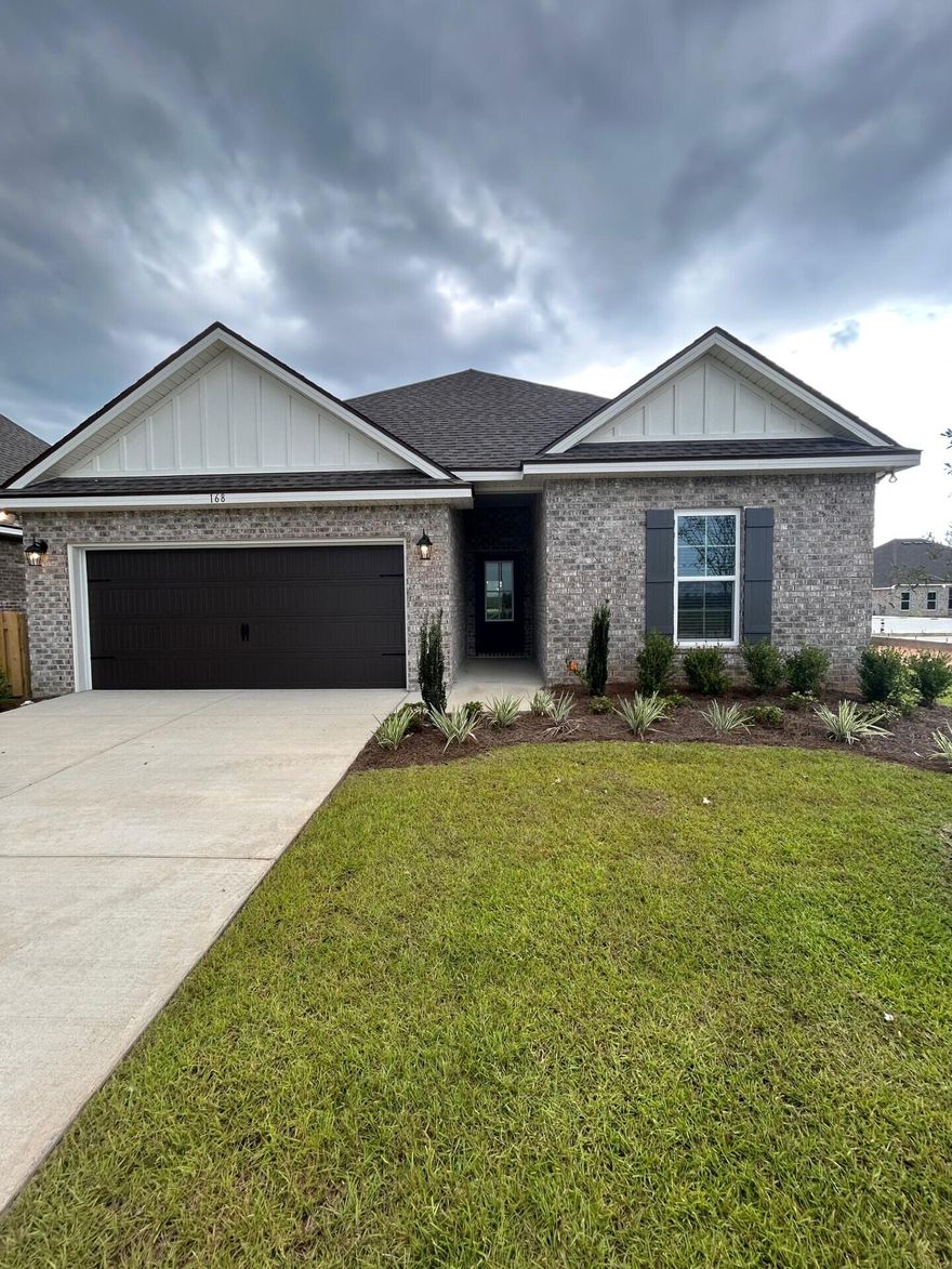 Awesome builder rate plus FREE refrigerator. Restrictions apply.The TRILLIUM IV J in Natureview community offers a 3 bedroom, 2 full bathroom, open and split design. Upgrades added (list attached).Special Features: double vanity, garden tub, separate custom tiled shower, and walk-in closet in master bath, kitchen island, walk-in pantry, boot bench in mudroom, covered porches, recessed lighting, crown molding, ceiling fans, framed mirrors in all baths, smart connect WIFI thermostat, smoke and carbon monoxide detectors, landscaping, architectural 30-year shingles, flood lights, and more!Energy Efficient Features: water heater, electric kitchen appliance package, vinyl low E windows, and more! Energy Star Partner.