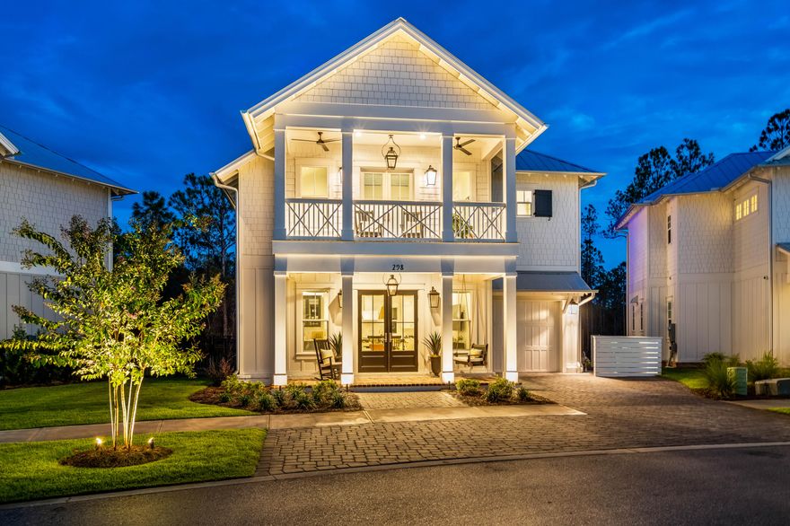 Welcome to your luxurious new home located in the exclusive gated community of Cottage Grove. As you step through the front door, you'll immediately be greeted by the stunning designer finishes and upgrades that were hand-selected by renowned California-based designer, Alicia Torosian. No detail has been overlooked in this beautiful home, from the custom cabinetry and shiplap to the engineered wood and Italian porcelain tile that grace the floors.The chef's kitchen is a true masterpiece, featuring top-of-the-line GE Cafe' appliances, a 6 burner gas stove, a Kohler farmhouse apron sink, and floor-to-ceiling custom cabinets. Entertaining is a breeze with the open floor plan that seamlessly flows from the kitchen to the dining area and living room, all while overlooking the beautiful
