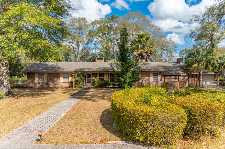 Located in Florala Al, this estate property is 2.74 acres with a 2,310 sq ft home with amenities plus adjoining vacant lot with creek. The home is a 3/3 with Lrm, Drm, BKrm, Family rm, game rm, kitchen, laundry. Fireplaces in living room and family room. Stainless appliances and granite kitchen counters. Home was upgraded in 2006. Outside is a salt inground pool with heater,cabana, gazabo, patios with fireplace & grill,
 Koi pond, detached garage, full house generator,  greenhouse, garden area, orchard with fig, grape vines, nectarines, lemon, orange, kumquat, lime, peach, apple, pear, cherry, plum, pomegranate, blueberry and banana. Landscaping includes Palm trees, jasmine, oaks, azeleas and camellias. Please look at pictures to see everything!!!