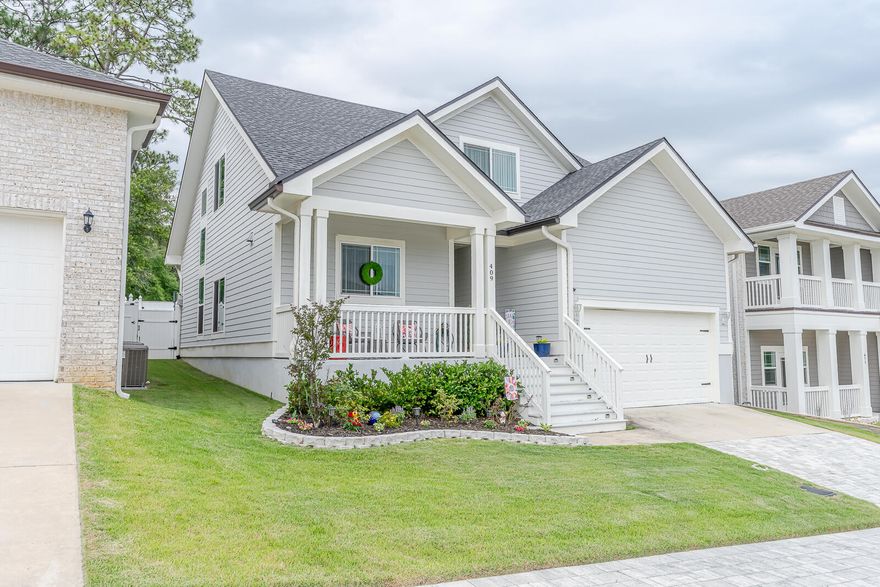 Major Price Drop $20,000! VACANT & Unfurnished! Easy Show. 4 BR 2.5 BA home located in a beautiful subdivision Hideaway Ridge, Niceville. Less than a 5 minute drive to Lions Park, Niceville Children's Park, and Turkey Creek. Niceville A+ schools. Property was built in 2020 and it is in pristine condition. Features to note: hurricane rated windows and doors, modern light fixtures, luxury vinyl flooring, granite countertops, stainless steel appliances, tankless water heater, gas range and fireplace, two HVAC systems, two car garage, laundry room with utility sink, sprinkler system, fenced backyard and very well maintained landscaping. Quiet neighborhood, 5 minutes to Eglin, close to shopping, parks and local restaurants. Survey Available. VA Loan Assumable at 5.75%. Floor Plan uploaded.