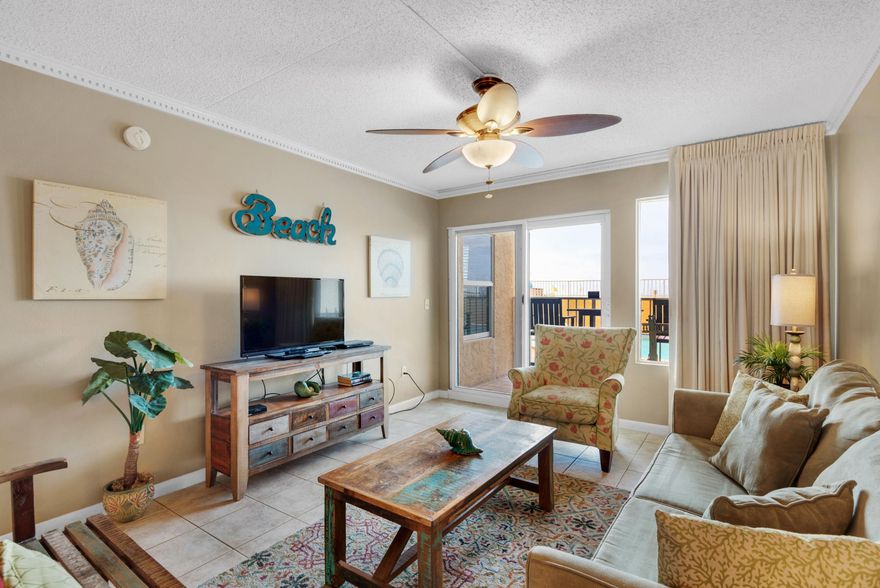 Under contract with a 72-hour kick-out clause. Only Gulf front condo available in Island Echos on Okaloosa Island. Great location for your family to enjoy by the pool. Beautifully decorated with updated kitchen including granite countertops, newer appliances, tile flooring through out and crown molding in living and dining areas. Enjoy the amenities with gulf front pool, sundeck, tennis court, shuffleboard, exercise room and beach walkover. Consistent vacation rental condo with established rental income.