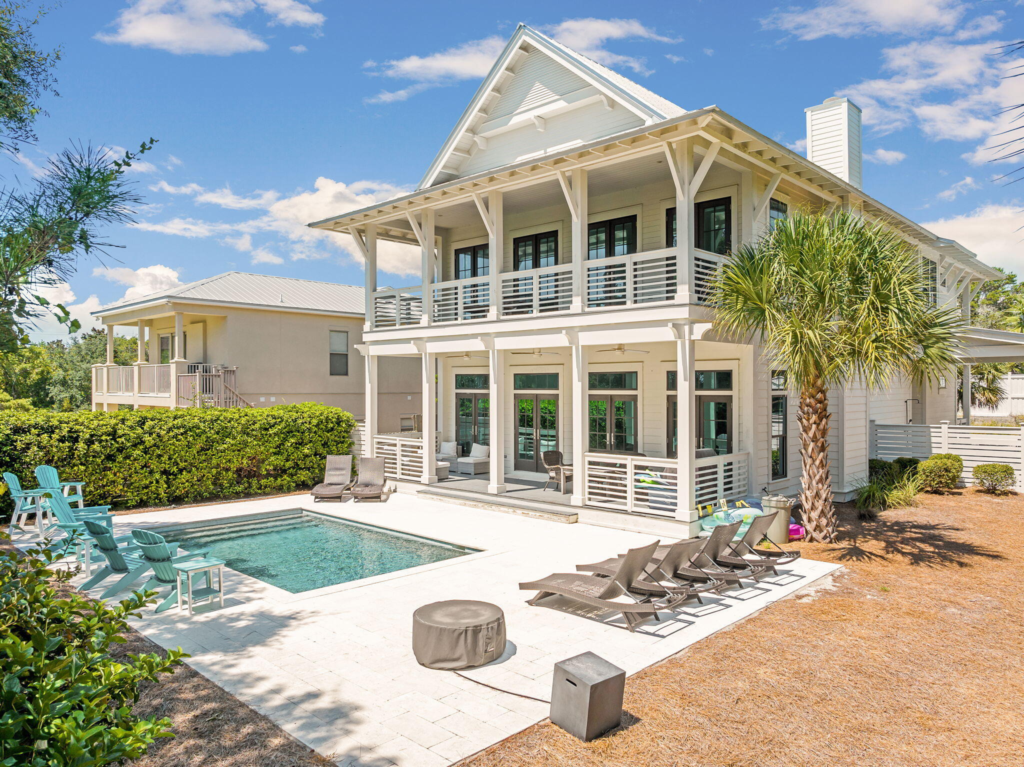 Welcome to 45 Mary Street, an extraordinary opportunity to experience the epitome of coastal living on the coveted west end of 30A. With rental projections exceeding $180K annually, this 2021-built residence combines modern design with timeless coastal charm.Spanning 3,664 square feet, this thoughtfully designed home offers 6 bedrooms, 6.5 bathrooms, and expansive gathering spaces tailored for multi-generational enjoyment. From the moment you step through the entryway, you are greeted by an atmosphere of serene sophistication. The great room, anchored by an oversized living area, flows seamlessly into a gourmet kitchen and dining space--perfect for entertaining, hosting family meals, or creating memories that last a lifetime. Blurring the line between indoor and outdoor living, the home opens gracefully onto a private retreat. A large patio, lush landscaping, and a sparkling private pool create the ideal setting for relaxation and recreation. The oversized lot enhances privacy while offering abundant space for enjoying the natural beauty of 30A.
Positioned just a short walk or golf cart ride from the sugar-white sands and emerald waters of the Gulf, 45 Mary Street ensures you're always close to the best of 30A. From world-class dining and boutique shopping to tranquil coastal escapes, every element of the lifestyle you desire is right at your doorstep.
Reach out to us today for cost to own and rental figures.