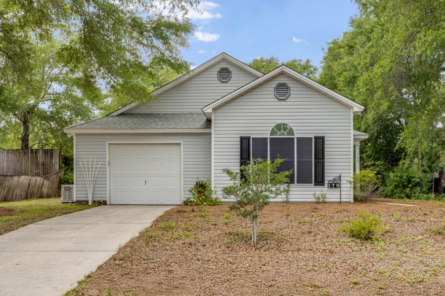 Welcome to your new home in Timber Wind Estates, ideally situated within the city limits of DeFuniak Springs! This affordable, move-in ready 3-bedroom, 2-bathroom residence is perfect for those seeking convenience and comfort. Enjoy the tranquility of this friendly neighborhood while being just minutes away from downtown shopping, dining, and the scenic Lake DeFuniak.The thoughtfully designed split floor plan creates a seamless flow between the spacious living room and the eat-in kitchen, which boasts a gas range and ample cabinet space, including a pantry for added storage. The vaulted ceiling enhances brightness and openness throughout the living area. The primary suite features a walk-in closet and an en-suite bathroom with a shower/tub combo for your convenience. Step outside to the covered back patio, perfect for afternoon barbecues, and a secluded backyard that awaits your personal touch. With updated features including a new roof installed in 2021 and a water heater replaced in 2018, you'll enjoy low-maintenance living. Located just a short walk from Lake Stanley Park, where you can partake in various water activities, this home qualifies for all types of financing and has no HOA fees. Don't miss the chance to make this charming house your home!
