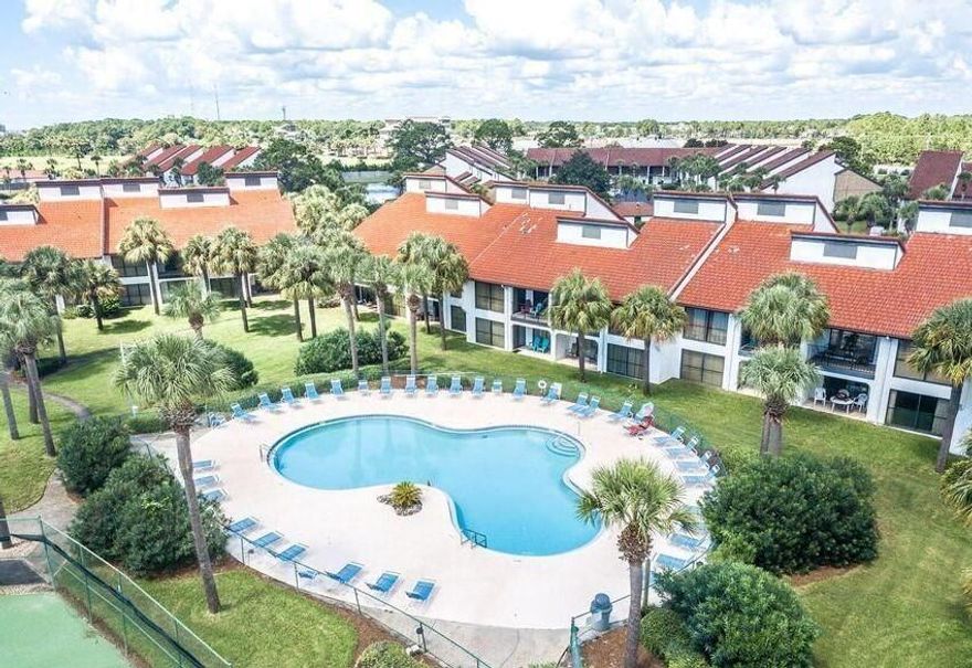 Currently the only 1 Bedroom Villa available in Edgewater Beach and Golf Resort. This highly desirable first floor villa has beautiful views, looking out over the lagoon with fountains. This fully furnished one bed, two bath unit is turn-key ready and for those who've grown up coming to Edgewater, you will feel like you're coming home! Edgewater has luxurious amenities including resort style pool, golf, shops, tennis, fitness center, delicious restaurants, and more.