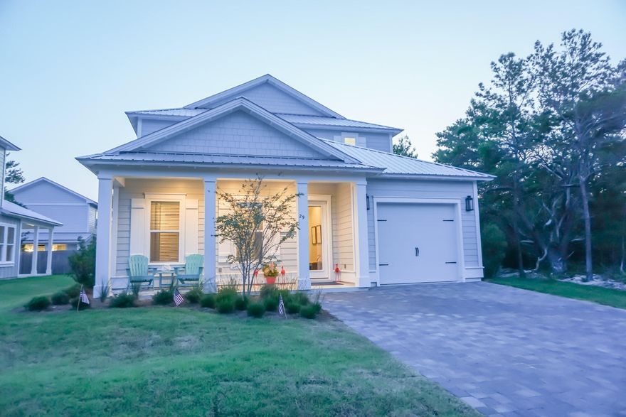 Charming 4 Bed/4.5 Bath Beach Home Located In  Frangista Beach! If you are seeking an upscale Vacation Rental, or full time comfortable living, Let's Flamingle is sure to exceed your expectations. Just a short distance to the beach and community pool. Tasteful coastal decor and elegant furnishings embellish this fine home inside and out. The First Floor has a Spacious Open floor plan that is ideal for entertaining friends and family, as well as a Large King Master suite. There is plenty of comfortable seating in Living room, a beautiful Dining area, Fully Equipped Kitchen with breakfast bar, powder room, and a cozy children's reading nook. There are Two complete King Master Suites on the second floor, and custom Bunk room with 4 Full sized beds and a private bath. Fully Furnished.