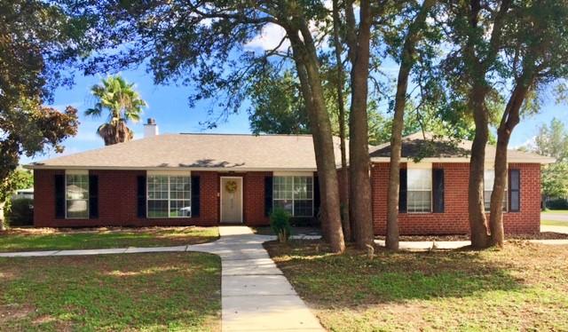 South of I-10- Beautifully renovated 3 bedroom/2bath home with OFFICE and FORMAL DINING! Large covered back patio to entertain. Home features brand new roof, new bamboo wood flooring, all new carpet in bedrooms. Granite installed throughout. Kitchen features subway style tile backsplash, all stainless steel upgraded appliances, center island. Large pantry and eat in area. All updated lighting throughout and on exterior. Master suite has trey ceiling, large walk in closet in bath. Double vanity, large garden tub with tile accent, separate shower. Garage floor has been painted. 2in faux wood blinds installed throughout. Has whole house intercom/radio system (non-warranted) Fence repairs coming!