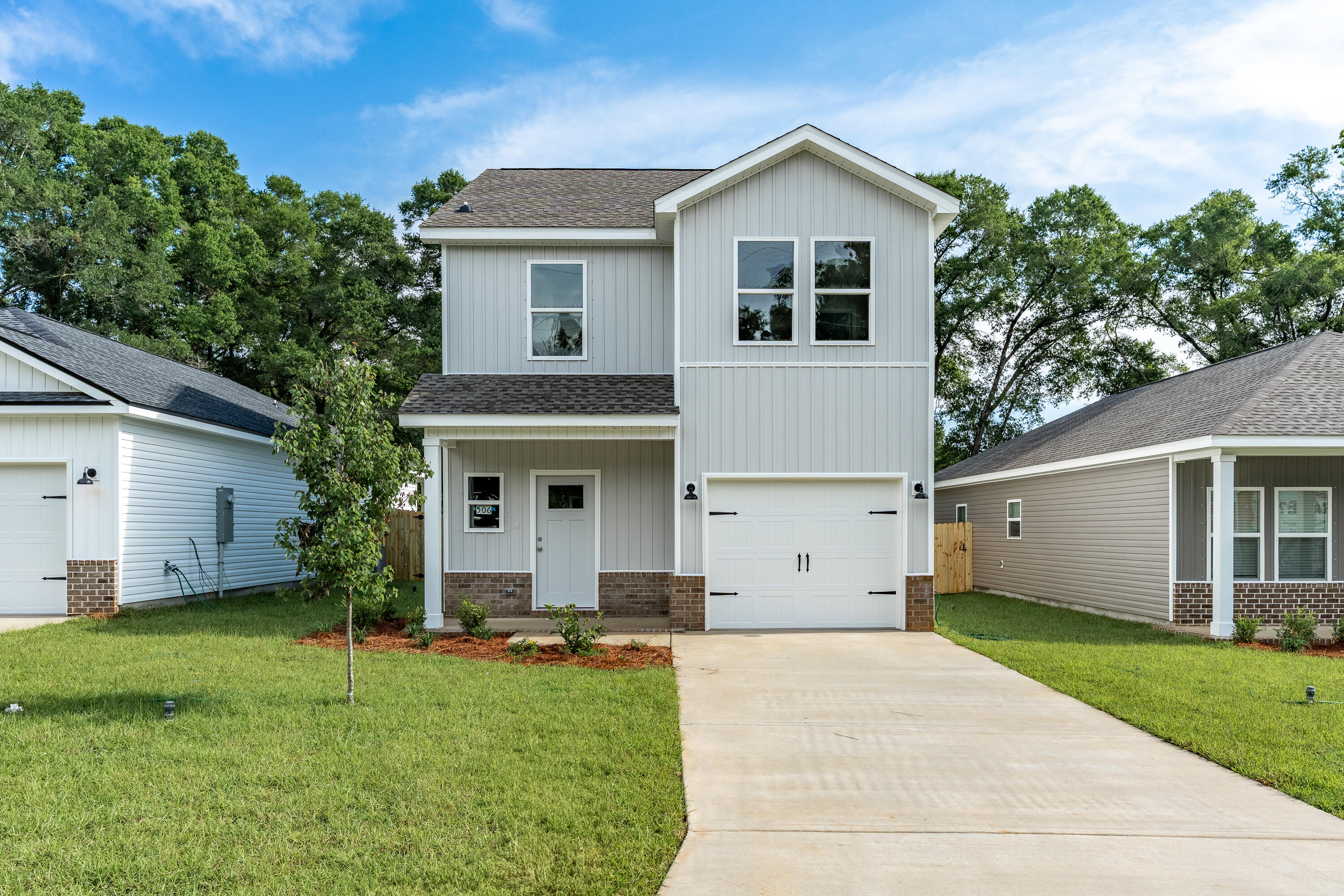 BRAND NEW - READY FOR MOVE IN with fully privacy fenced backyard offering plenty of room for pets and entertaining! This new 2-story (Levi Plan) has foyer w/1/2 bath, open family/dining/kitchen area. Kitchen features quartz work island, pantry and dining nook, 2 additional storage closets on 1st floor, 2nd floor has owner's suite w/full bath featuring double vanities, walk-in closet in BR. Two more bedrooms w/full bath plus laundry. Luxury vinyl plank flooring thru-out, recessed lighting, white shaker cabinets and ceiling fans. Finished 1-car garage and fully landscaped yard. Seller may contribute up to $15,000 towards buyers closing costs/prepaids/rate buydown - restrictions apply call for details.