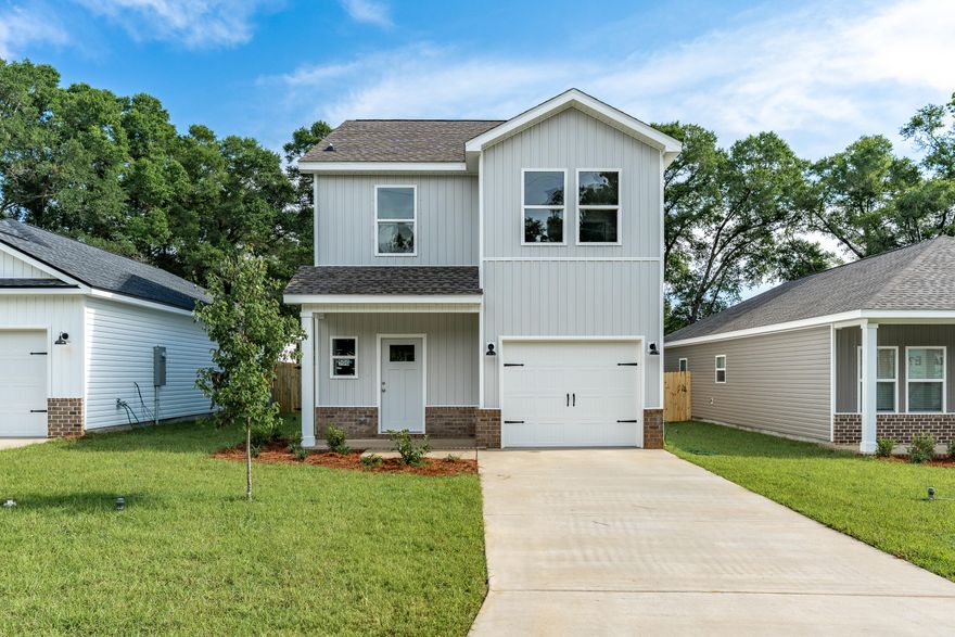 BRAND NEW - READY FOR MOVE IN with fully privacy fenced backyard offering plenty of room for pets and entertaining!  This new 2-story (Levi Plan) has foyer w/1/2 bath, open family/dining/kitchen area.  Kitchen features quartz work island, pantry and dining nook, 2 additional storage closets on 1st floor, 2nd floor has owner's suite w/full bath featuring double vanities, walk-in closet in BR.  Two more bedrooms w/full bath plus laundry.  Luxury vinyl plank flooring thru-out, recessed lighting, white shaker cabinets and ceiling fans.  Finished 1-car garage and fully landscaped yard. Seller may contribute up to $15,000 towards buyers closing costs/prepaids/rate buydown - restrictions apply call for details.