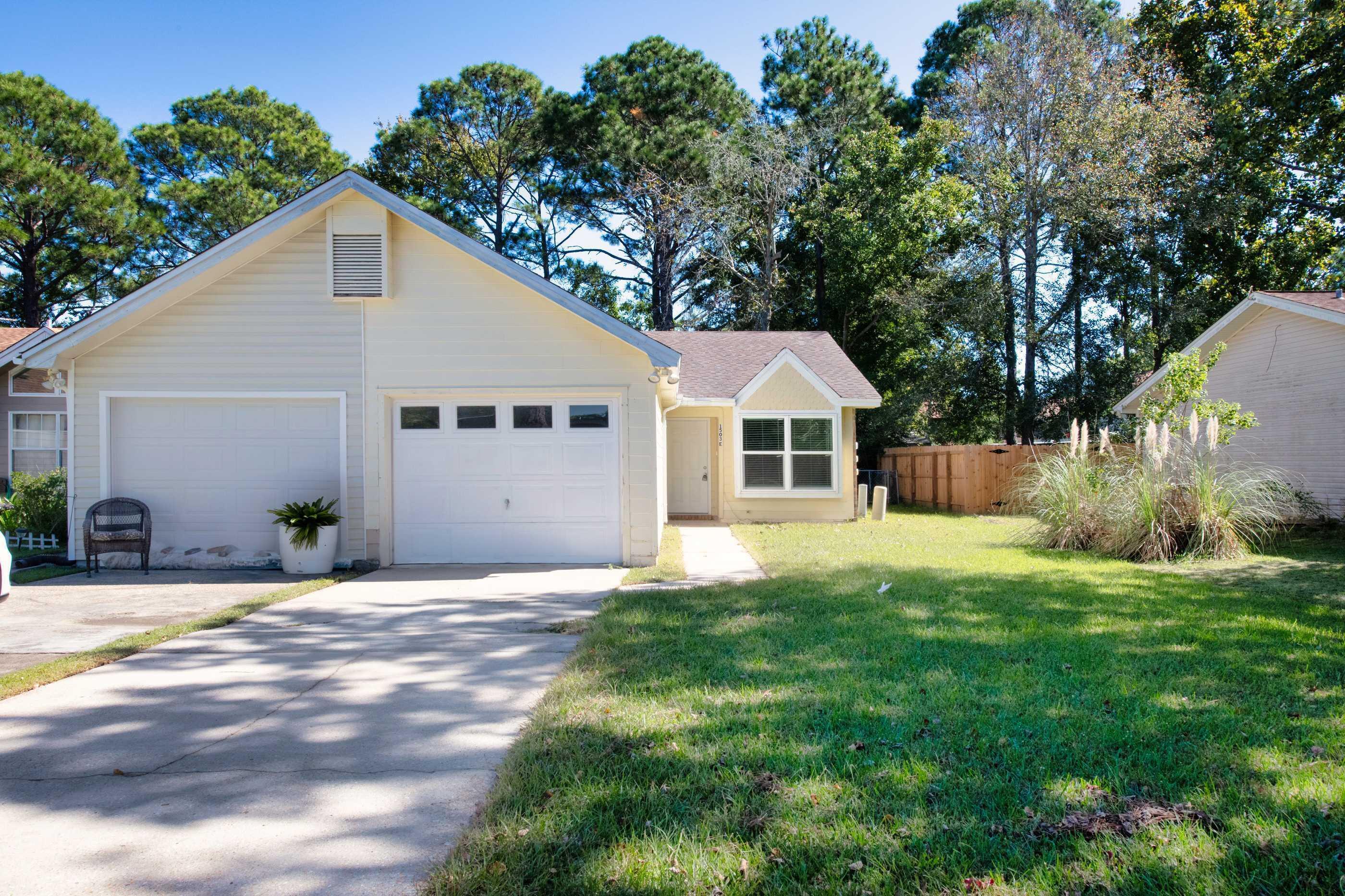 Step into coastal living with this charming 2-bedroom, 2-bath home, perfectly situated in the heart of Fort Walton Beach. With a brand-new roof and fresh flooring, this single-story home with a cozy one-car garage offers the perfect blend of comfort and convenience. Just minutes from the stunning beaches, shopping, and dining, it's a hidden gem waiting for the right buyer.Inside, you'll find an open floor plan that seamlessly connects the living and dining areas, creating a warm and welcoming atmosphere. The kitchen is thoughtfully designed with ample counter space, making it ideal for both everyday meals and entertaining guests. Each bedroom is generously sized, offering plenty of closet space, and the two full bathrooms ensure comfort and privacy for everyone. Outside, enjoy the Florida sunshine in the spacious backyard, perfect for outdoor activities or simply relaxing. Whether you're a first-time buyer, downsizing, or looking for a vacation retreat, this home is the perfect mix of style and practicality. Don't miss the opportunity to make this beautiful property your own!