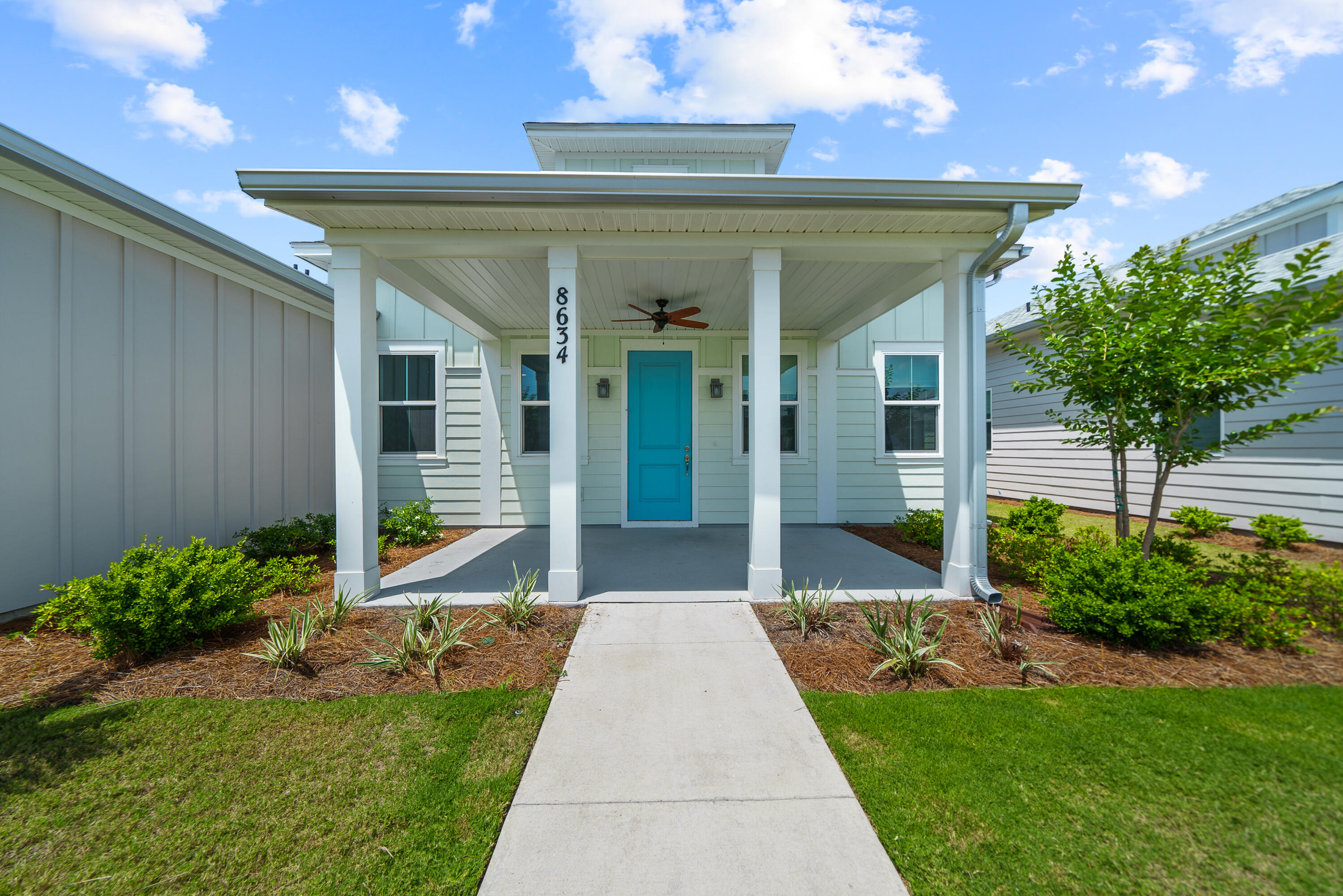 Latitude is an active adult 55+ community, 10 miles from the beach. Drive to Pier Park Shopping, the Panama City Beach airport, in 20 minutes or less. The Bamboo Cottage plan is positioned on a lot off of Margaritaville Blvd and only two streets in on Coral Reef. so entry and exit from your new home is fast and easy. Finishes are standard Builder selections making the home perfect for someone who wishes to select personal finishes for a full-time residence, 2nd home, OR a long-term rental. Latitude is Golf Cart friendly and amenities include a full-service restaurant, fitness facility with an indoor lap pool, resort pool, pickleball and tennis courts, bocce ball, ping-pong, and a putting green. There is also a launch area for kayaking. Builder Warranty in place until 2025.