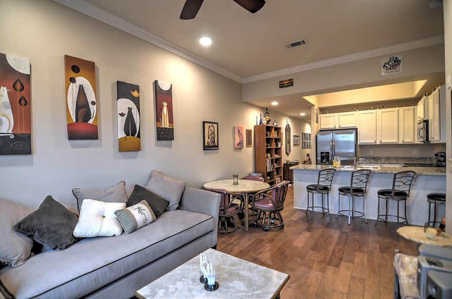 PRICED TO SELL! This well maintained, never rented, 2 bedroom condo is directly across from 2 separate beach accesses. The unit features stainless steel appliances, granite countertops and hardwood flooring throughout. Situated on the second floor in a gated complex with amenities such as private balconies, a community pool & hot tub, splash pad and grilling area; this property is perfect for the primary, second home or rental investment buyer.