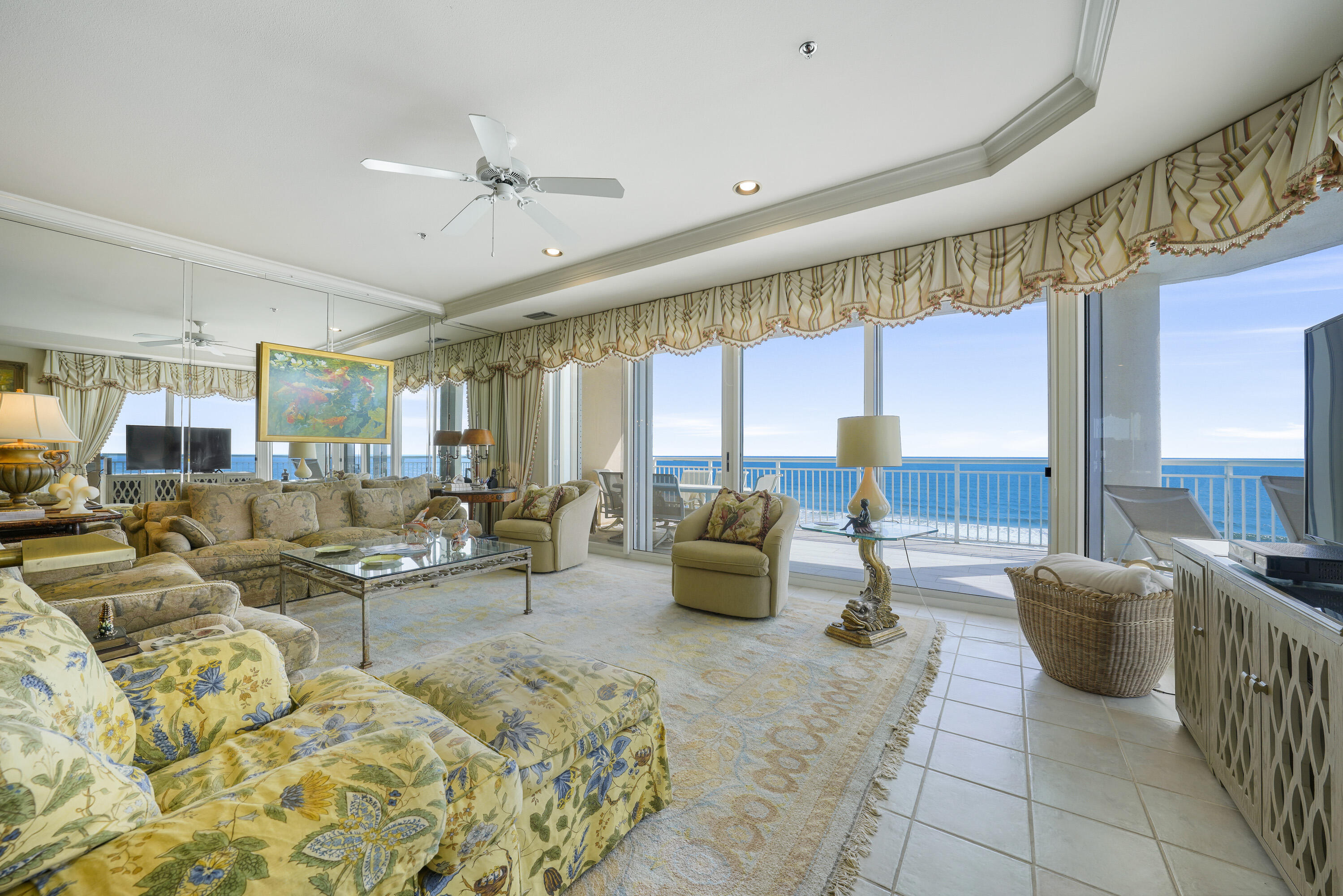 200k PRICE INPROVEMENT  ***AMAZING SUNSET VIEWS***10TH FLOOR WEST CORNER*** LUXURY GULF FRONT CONDO 4 BEDROOM 4 BATH **** RARE OPPORTUNITY ON THE 10TH FLOOR IN THE COVETED 50 STACK OF GRAND VILLAS *** PRIVATE NON-RENTAL BUILDING***STUNNING PANORAMIC VIEWS***EXPANSIVE BALCONY WITH BUILT- IN GAS GRILL*** FULLY FURNISHED***RARELY DO THESE EXQUISITE HIGHLY COVETED, PRIVATE, GRAND VILLAS RESIDENCES COME ON THE MARKET.  CALL ME TO SCHEDULE YOUR PRIVATE SHOWING !) THE GRAND VILLAS BUILDING IS TRULY QUALITY AT IT'S FINEST! GRAND VILLAS IS RENTAL RESTRICTED PROVIDING PRIVACY AND SECURITY WITH A SEPARATE SECURITY GATE, PARKING AND PRIVATE AMENITIES INCLUDING A PRIVATE GULF