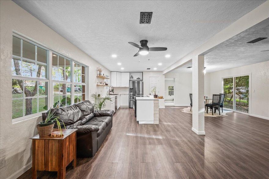 ONE OF A KIND OPPORTUNITY!Do you have a large family that you are trying to accommodate or moving to the area? Or do you need a large office space with easy access for your customers?This home will definitely meet your needs!Amazing, fully remodeled modern/rustic style 4 Bedroom, 2 Bathroom (1825sqft) and a separate 1 Bedroom, 1 Bathroom mother-in-law suite (640sqft). New everything!  Modern open concept kitchen, dining room and living room.The property is located near downtown and is on a secluded street. It offers a lot of privacy with plenty of trees and spaced away from neighbors.