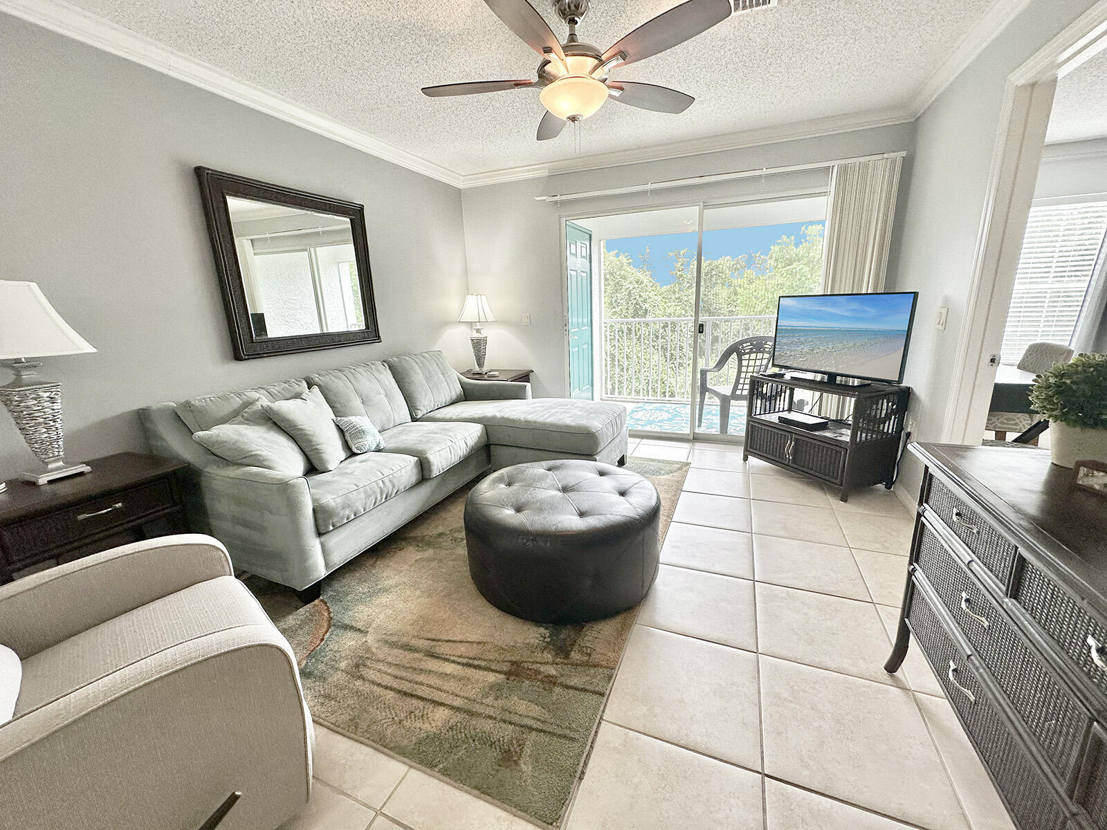 This 2-bedroom, 2-bath condo in The Florida Club blends comfort, convenience, and resort-style amenities. The open-concept living area and split-bedroom layout offer both space and privacy, while the private screened balcony is perfect for relaxing after a day in the sun. Enjoy a well-appointed kitchen, generous storage, and a primary suite with an en-suite bath. Community perks include a sparkling pool, fitness center, clubhouse, and beautifully maintained grounds that create a peaceful setting. Just 10 minutes from the Emerald Coast's pristine beaches, shopping, dining, entertainment, and military bases, this condo offers an ideal location. Well cared for and a proven performer with long-term corporate military rentals, a perfect fit for a full-time residence or portfolio investment.