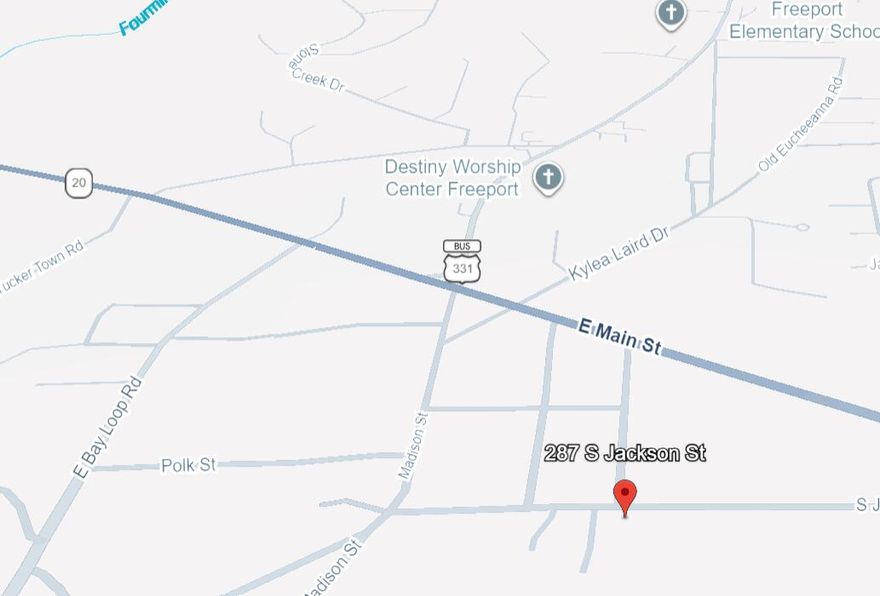 Zoned Residential/Commercial (RC), this vacant and level lot at 287 S. Jackson Street allows for a broad range of by-right residential and commercial uses, offering flexibility that is increasingly rare in the Freeport market. Under RC zoning, the property may be developed for residential use including single-family, duplex, or triplex construction, as well as commercial or professional uses such as office, retail, service, or mixed-use development, subject to City of Freeport standards. The RC district is designed to support neighborhood-scale commercial activity while maintaining compatibility with surrounding residential uses. This zoning permits multi-story construction and higher floor area ratios than traditional residential districts, making it well suited for income- producing projects or owner-occupied development. There is no minimum lot size requirement, allowing the site's dimensions to be efficiently utilized.

The seller currently has City pre-approval for a 3,600 square foot commercial building/warehouse, with civil plans, survey, and a building quote already in place, and civil approvals completed, providing a streamlined path to construction and reducing entitlement risk for a future buyer.

Located just off Highway 20, between Business Highway 331 and Bypass Highway 331, the property offers a 900-foot line-of-sight view down Washington Street from Highway 20, delivering strong visibility and accessibility. The site provides quick access to Interstate 10, Highway 98, Santa Rosa Beach, and the 30A corridor, positioning it within one of Walton County's fastest-growing growth corridors.

This is a rare opportunity to develop residential units, commercial space, or a mixed-use project on a cleared, development-ready site in the heart of Freeport. Additional information and documentation are available upon request.