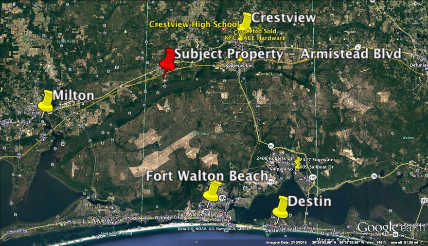 On the I-10 Corridor Industrial site in Holt Industrial Park. This Sportsman paradise along the Gulf Coast for Hunting fishing and Hiking! This un-restricted industrial park will allow for nearly any application. This would neb a great RV park site just off of I-10.This Location is ideal Between Pensacola and Crestview at I-10 exit. Just north of Eglin Air Force Base and Destin. Highway 90 Corridor and Highway 85 are near by for convenient shipping ! The Port of Pensacola and Panama City are near by! Build your internet shipping Warehouse or build your Airplane Parts! Holt is poised to grow as its is the Location,Location, Location!