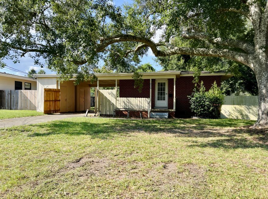 Classic 1956 REO brick home located in the heart of Milton. This home offering is 1,125 square feet of interior space. This appealing mid-century property presents a wonderful opportunity. It features a solid, low-maintenance brick exterior, a convenient covered carport for sheltered access to the home, and a secure, fenced yard providing private outdoor space. Inside you will find 3 bedrooms and 1.5 bathrooms. Original, gleaming hardwood floors extend throughout the entire interior,  ready to be brought back to their full luster. Its prime and established location places it just a few miles from local schools, community churches, shopping centers, and other essential amenities. Due to this homes overall condition this home will not qualify for traditional financing (FHA, VA, Convention- al), but there are other financing programs available for this home. This is an excellent opportunity to acquire a centrally located piece of Milton real estate. Call today!