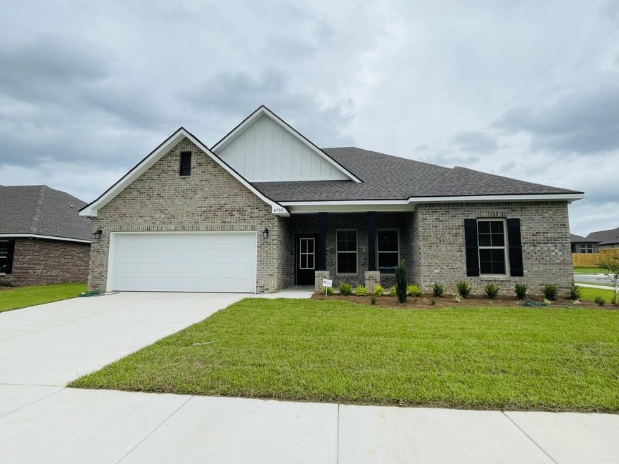 Awesome builder rate incentives and FREE window blinds OR front gutters plus a smart home package (restrictions apply)!Located on a corner lot the COMSTOCK III H in Patriot Ridge community offers a 4 bedroom, 2 full bathroom, open and split design. Upgrades added (list attached).Features: double vanity, garden tub, separate shower, and walk-in closet in master bath, kitchen island, walk-in pantry, boot bench in mudroom, covered front porch and rear patio, recessed lighting, crown molding, ceiling fans in living and master, framed mirrors in baths, smart connect Wi-Fi thermostat, smoke and carbon monoxide detectors, landscaping, architectural 30-year shingles, flood lights, and more!Energy Efficient Features: water heater, kitchen appliance package with a electric range, and more!