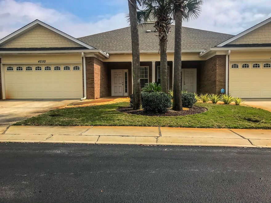 LAKEFRONT unit in the sought after community of Diamond Lakes. This spacious 3 bedroom/2 bath townhome is located minutes from restaurants, prime shopping and the beach. The open floor plan features a master suite with the master bath featuring a large garden tub, double vanity, and separate shower. Upgrades include beautiful hardwood floors in the living areas, granite kitchen countertops, stainless steel appliances and tankless water heater. The bedrooms have freshly cleaned carpet. Enjoy the privacy of this unit while enjoying the lake from your screened in porch. Washer and Dryer included in the unit. First months rent and $2,150 security deposit required. Preferably no pets but possibly 1 small dog (25# max) allowed with a $500 non refundable pet fee. Credit report required. Call Fawn at 850-420-0532 for showing.