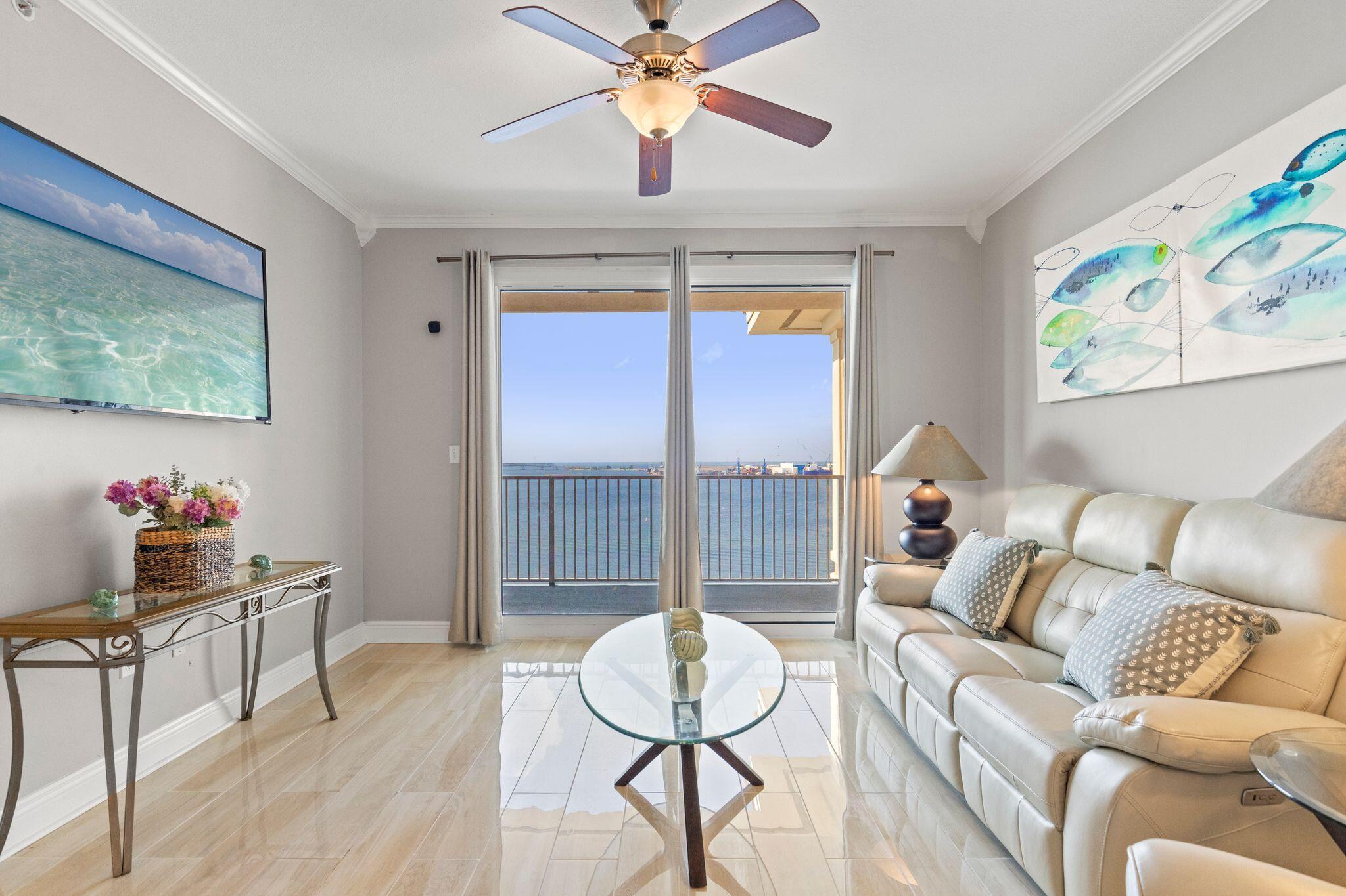 Immerse yourself in coastal living with this exquisite 3-bedroom, 3-bathroom condo in the sought-after Magnolia Bay Club, offering breathtaking sunsets from the wrap-around balcony. Nestled in a gated community in Panama City Beach, situated on the picturesque St. Andrews Bay with seamless access to the Gulf of Mexico, this property is a stone's throw away from dining, sandy beaches, and shopping opportunities.Boasting an open floor plan, this unit is a sanctuary of comfort and style. The interior features granite countertops, stainless steel appliances, and elegant marble flooring throughout. A bonus room adds versatility to the layout, catering to various needs.The property includes 1 covered parking space with ample additional parking for guests.Residents of Magnolia Bay Club have access to an array of amenities, including a resort-style pool, an exercise room, and a community room for gatherings. Outdoor enthusiasts will appreciate the availability of kayaks and a pier for water activities.
Don't miss this opportunity to own a piece of paradise in Panama City Beach. Live the coastal lifestyle in this well-appointed condo with a perfect blend of luxury and convenience.