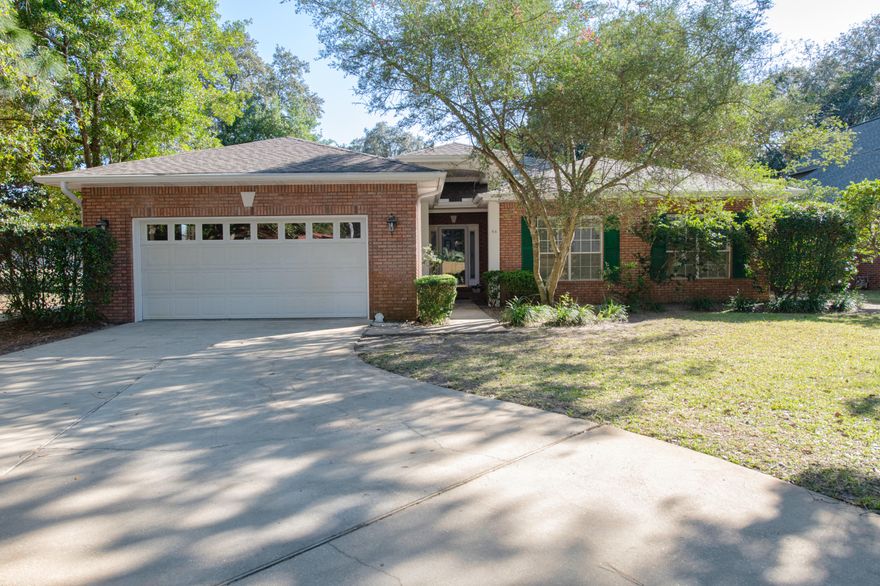 Wonderful custom built brick home within minutes to Eglin AFB & Hurlburt Field. Move in ready, 3BA, 2BA one story home! A new dimensional roof in 2020. The kitchen is spacious w/granite countertops & all new stainless steel appliances. There is a breakfast room w/bay window providing lots of natural lighting. The dining room has a tray ceiling, new chandelier & opens to the great room. A large great room, w/a gas log fireplace, built in shelving & french doors lead to the screened in lanai & swimming pool. You can also access the lanai/pool area from the private master suite. The screened lanai is absolutely gorgeous! Throughout the home there is all new paint, new lights/fans, new carpet in the bedrooms & new laundry room sink. This is a lovely corner lot w/beautiful shade trees.