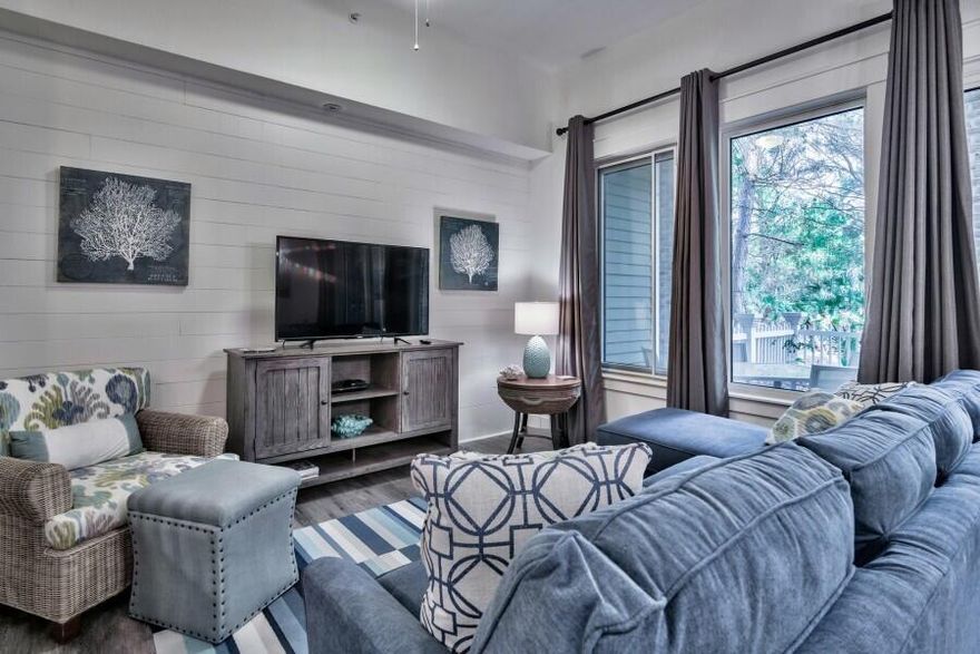 Perfect turn-key investment property!  Rental revenue projection is $28K.  ''Coastal Chic'' 1BR-2BA condo located at Pilot House in the heart of the Village of Baytowne Wharf.  Conveniently situated on the ground level, this condo offers a charming walk-out patio with a fenced courtyard surrounded by natural landscaping. Renovations include new LVT flooring, stainless appliances, granite countertops, trendy lighting, and stylish coastal furnishings throughout.  Large windows frame the peaceful outdoor setting accessed by French doors. With a generous size master bedroom, a master bathroom and a separate guest bathroom, this retreat is spacious and comfortable. Being sold fully furnished, new water heater, kitchen appliances 2017, A/C 2012, washer/dryer 2012.  Beach Blue rental program. The Pilot House at Baytowne Wharf offers an amazing tropical swimming pool, hot tub, children's pool, grilling area, fitness room, play yard and multiple outdoor lounge areas.  Pilot House owners have access to the Founder's Club, a private owners' club room with a media center, billiards, lounge and panoramic views from the exterior deck overlooking the Baytowne Wharf events plaza.  Steps away is the Baytowne Wharf restaurants, entertainment and shopping.  Sandestin Resort is home to a full-service marina, 5-star golf courses, world class tennis, and countless other amenities.