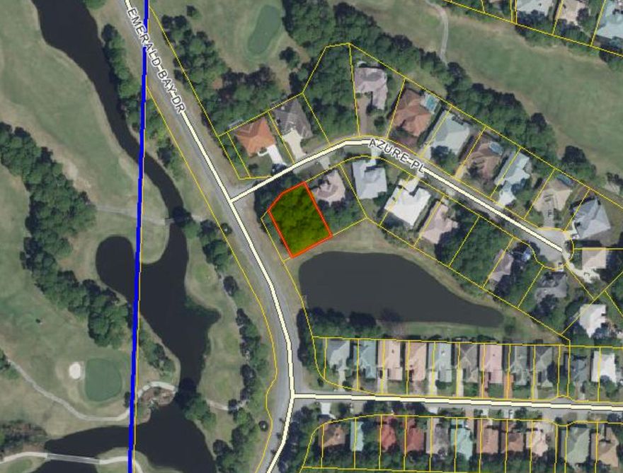 Enjoy the lifestyle of a private golf course community with the additional privacy that a lakefront corner lot provides. Located right on the county line, Emerald Bay puts you just minutes away from all the dining, shopping, entertainment and beaches of both Destin and South Walton. Gated & private community with a championship 18 hole course, large buildable dimensions of approx. 90X120 and low HOA fees make this a very attractive property for your stunning custom home. There has never been a better time to own in Emerald Bay! Take a drive thru the community and you'll immediately see why this would be a great place to call home!