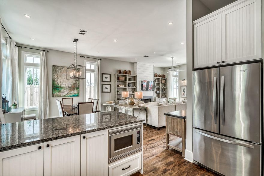 Located directly across from Rosemary Beach Racket Club, this is one of the original Winston Lane homes with the coveted 3,100 square foot floor plan. Beyond the hacienda-style faade, this luxurious beach house has exceptional indoor and outdoor living. The open dining area stands ready for entertaining adjacent to the fully fitted kitchen. French doors provide a seamless transition outside to a covered terrace by the heated courtyard pool. A fitted bunk recess will prove a delight for youngsters who can each enjoy their own wall-mounted TV. The home is equipped for a future elevator. A separate carriage house, garage and ample parking make this a well-planned vacation home with great income potential. Home comes fully furnished and ready to enjoy!