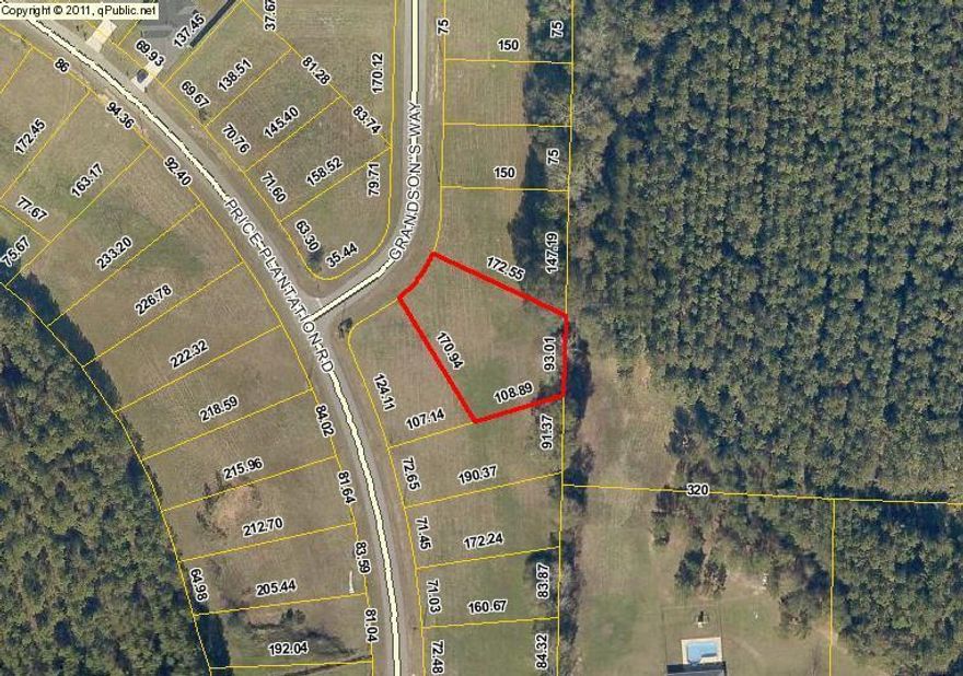 PRICE FARMS PLANTATION IS A NEW S/D ONLY 1 BLOCK FROM BAKER SCHOOL (K-12) AND JUST 15 MINUTES COMMUTE TO DUKE FIELD/7 MINUTES TO CRESTVIEW. QUIET SIDE STREET, PRE-CLEARED LOT WITH A BORDER OF HUGE SHADE TREES NATURAL PRIVACY BUFFER ALONG THE BACK LOT LINE. TRAFFIC COMPARISONS SHOW PRICE FARMS TO BE A MUCH QUICKER / SMOOTHER COMMUTE TO DUKE FIELD OR BEYOND THAN CRESTVIEW NORTH SIDE SUBDIVISIONS. BUCK WARD RD & OLD RIVER RD ARE PAVED UN-CONGESTED SCENIC COUNTRY ROADS.