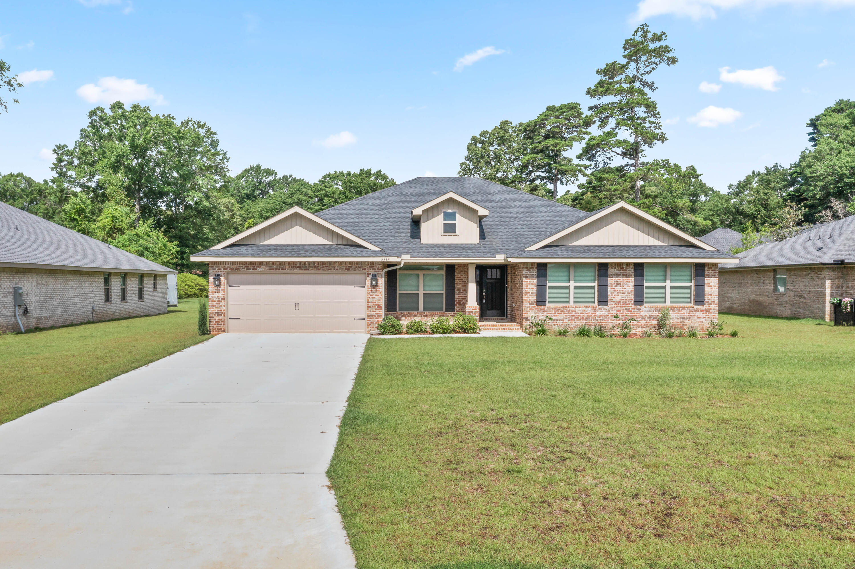 ***Seller now offering a 2/1 interest rate buydown and will pay buyer's closing costs--making this home an even smarter buy! Plus, other buyer incentives available. Restrictions apply. Almost new. Open floorplan. 4 BR - 3 BA. Kithen upgraded with granite. Large breakfast nook as well as a formal dining room with a tray ceiling. Pantry is extra large as well as the laundry room with granite top folding table. Floors upgraded with core tec proplus everywhere but bedrooms which are carpeted. Patio is covered and screened and can be accessed through great room or laundry room. Exterior is 4 sided brick, garage has wifi door opener. The property is