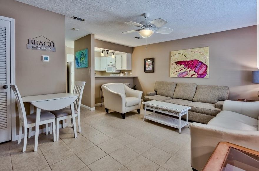 This is the perfect little get away for yourself and/or to rent out. You will not find another property this close to the beach with lower hoa dues. A cute covered patio, fresh paint and a high end washer/dryer combo are just a few things to note when viewing this listing. Community pool and just about a 3 minute walk to the most amazing beach in the USA. You will not be disappointed with this investment!