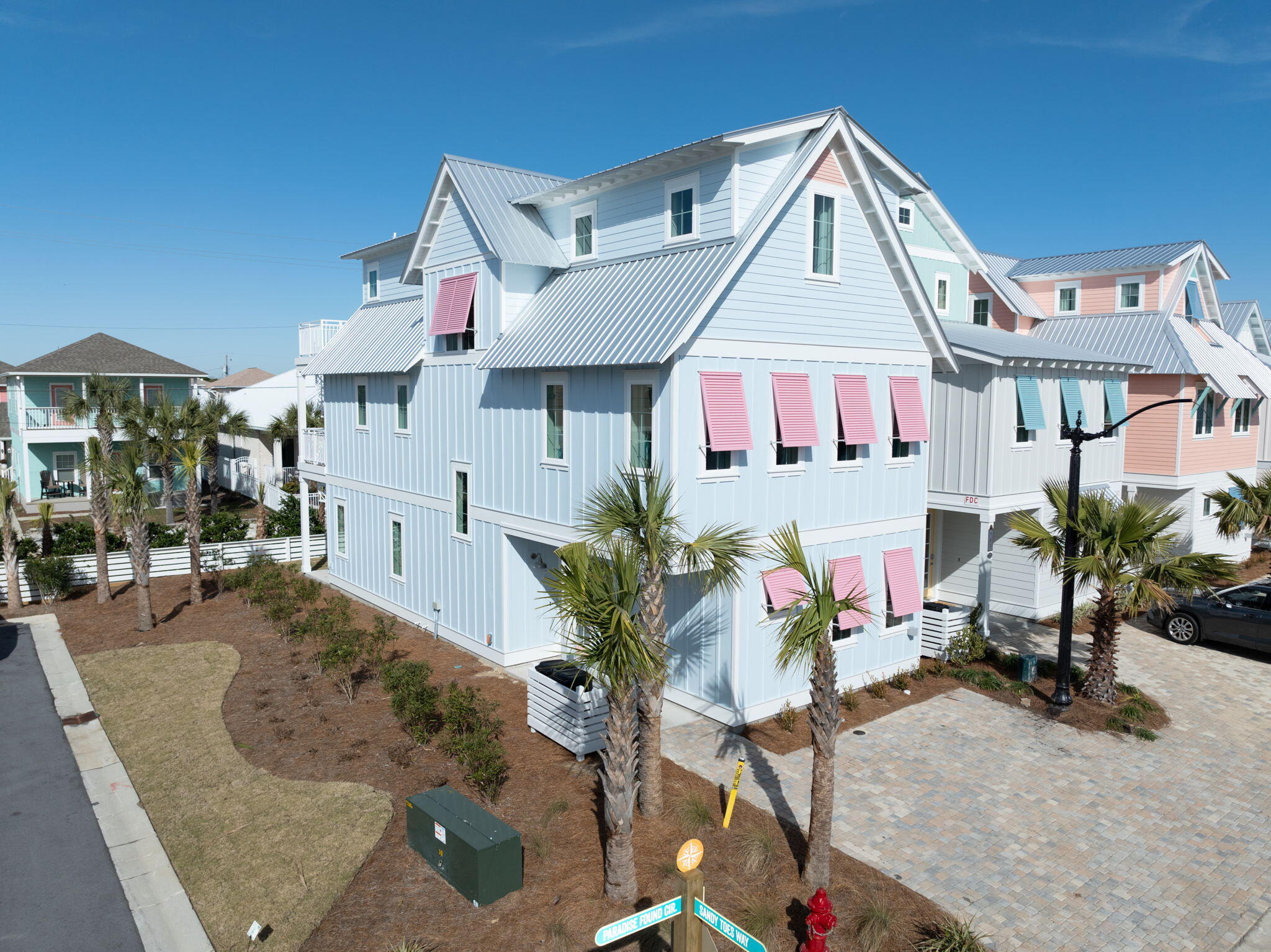Beautiful home built in 2023 in Panama City Beach's newest destination resort - Margaritaville Beach Cottage Resort. This three-story home is appointed with five bedrooms and four and a half bathrooms, including a first-floor primary suite. The home is fully furnished. Enjoy Gulf views from several balconies and your proximity to the resort amenities - 425 ft. lazy river with two waterslides, pool, restaurant, bar, and 580 feet of deeded beach access just a short walk from the home! Margaritaville BCR allows short term rentals. Make this your new second home or income producing rental!
