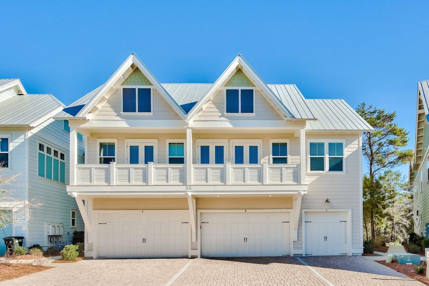 Prominence Townhomes may layout similarly, but the LOCATION separates the BEST FROM THE REST.  This STUNNING, 3-bedroom, 2.5 bth townhome offers a rare & protected setting on Deer Lake State Forest, just steps away from a resort style pool & literally a (1) minute walk to THE HUB to enjoy its restaurants & entertainment.  As a bonus, this home sits on the 1st bend so there's more space between buildings which in turn brings an abundance of natural light into the home.   This highly appointed (B) unit features; fully furnished w/designer finishes, gourmet kitchen, 10'ft ceilings, w/12'ft ceilings in Master,  a large (2) car garage & so much more.   Strong rental potential of $60,000+ per year w/low HOA fee! This rare opportunity won't last long, claim your piece of paradise on 30A today!