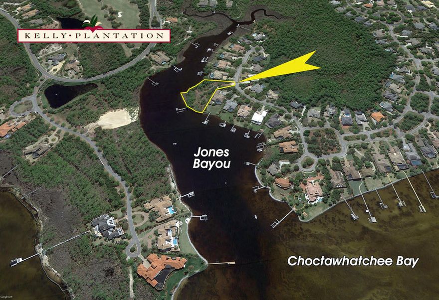 A rare and superb 1+ acre waterfront home site in the master-planned ''country club'' community of Kelly Plantation! You will be challenged to identify another premier lot of this caliber in any gated community of Destin or South Walton County, Florida. Surrounded by a virtual wildlife habitat and an impressive +/-400' along the pristine waters of Jones Bayou and the Choctawhatchee Bay, this unique opportunity will afford an owner a sprawling homesite on which to custom build a waterfront dream home and guest house that will accommodate years of a fabulous lifestyle for you and your family! The existing dock and navigable deep water allow for sizable vessels. Kelly Plantation is the most centralized community in the area, thus allowing for easy access to Destin's finest shopping,... restaurants, world-class beach, social clubs, tennis, fitness, equestrian center, fishing, and boating. Golfers will be transformed into an enlightened state of mind while playing the captivating 18 hole course designed by Fred Couples and Gene Bates.  Please inquire for additional details and to schedule your private showing.