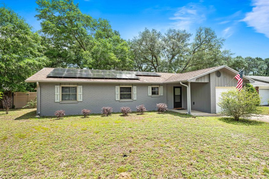 Tucked into a well-established neighborhood, 125 Patti Cove is a rare find--a single-owner home since 1979, meticulously cared for and thoughtfully updated for modern living. With its freshly painted interior and new HVAC, this home offers a breezy, move-in-ready retreat for those looking to enjoy the charm of Niceville without the to-do list.The open living spaces feel bright and serene, thanks to large, energy-efficient windows (installed in 2012) that welcome daylight while keeping energy costs low--especially when paired with the paid-off solar panels. New light fixtures and ceiling fans add a contemporary touch, while updated electrical wiring ensures long-term peace of mind.Set on just over a quarter acre, the backyard invites you to create your own private escape, whether it's for gardening, entertaining, or quiet evenings outdoors. The location is equally invitingjust minutes from local shopping and dining, and a short drive to Lyons Park and the boat launch. Easy access to walking trails and sidewalks encourages an active lifestyle, while the surrounding area offers the relaxed pace of a close-knit community.

A smart investment for first-time buyers or downsizers alike, 125 Patti Cove offers enduring quality, sustainability, and comfort in one of Niceville's most accessible enclaves.