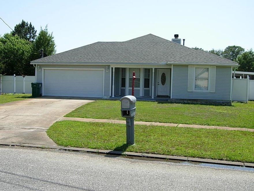 Well maintained home located near Hurlburt Field AFB, shopping, and white beaches. Positioned on an inside corner of a very large lot. Beautifully tiled throughout including the screened in porch. Carpeted bedrooms. Take advantage of the new features like water heater 2013. Refrigerator, lawn pump and new fence in 2014. Freshly painted with neutral colors. Roof and A/C replaced in 2005. Completely move-in ready.