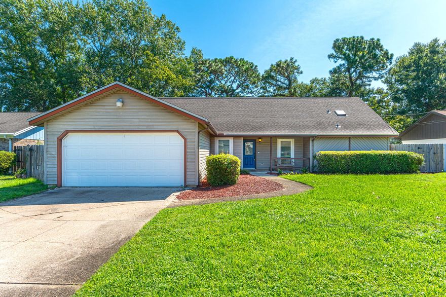 This beautiful traditional style home located conveniently between Hurlburt Field and Eglin AFB is ready for new owners! 2 stories and 2,450 sq ft full of personality. HVAC, roof, refrigerator, and stove/oven all replaced in 2017. Dishwasher replaced Sept 2022. Gas stove and water heater. All windows and skylight replaced in 2017. All first story windows have hurricane shutters. Garage door replaced 2017 and is an impact rated door. Furnace replaced 2022. Family friendly park, fishing pond, and tennis courts located within the neighborhood. Emerald Coast waters located less than 10 minutes from the home! This one won't last long!