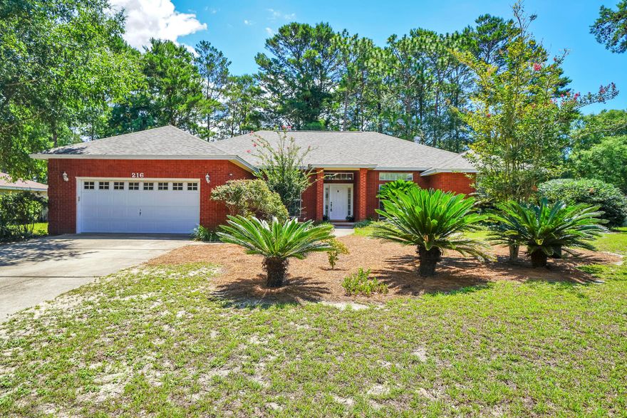 MOTIVATED SELLERS! Beautiful brick home on a large .54 acre corner lot and located in the highly desired and established subdivision of ROCKY BAYOU ESTATES! You'll be relieved to have a NEW $20,499 ROOF (Nov. 2021) and a BRAND NEW GAS WATER HEATER (June 2022)! There's ample space throughout the thoughtful split floor plan with 2,441 sq ft, 4BR, and 2BA. This home features a separate formal dining room, breakfast room, kitchen pantry, utility sink in the laundry room, gas fireplace, gas furnace, a newly renovated tiled master bathroom separate shower, and a HUGE screened-in back porch! There's plenty of room for a pool in the fully fenced backyard and a separate driveway on the side of the house for extra parking. Underground utilities, sidewalks and no HOA!