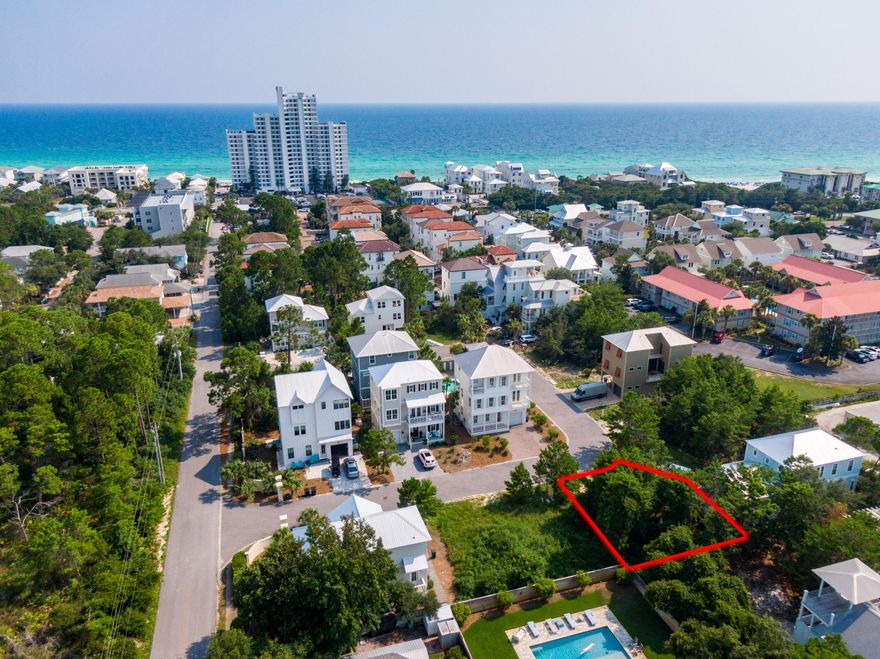 The perfect homesite in a beautiful community located just steps from the sugar white sand beaches of the Emerald Coast! Easy beach / beach access is less than 1/4-mile away plus there's a community pool in the neighborhood as well. Cottages at Seagrove is a quiet community with about 20 homes/homesites, idyllic, relaxed Florida architecture, and located within walking/biking distance of some of the most popular attractions on 30A like Seaside, Watercolor, Seagrove Beach, and more. With its ideal location a home constructed on this lot will be provide for a great primary/secondary residence or a great rental property.  All this about a quarter mile from public beach access and all the amenities that Seagrove has to offer!