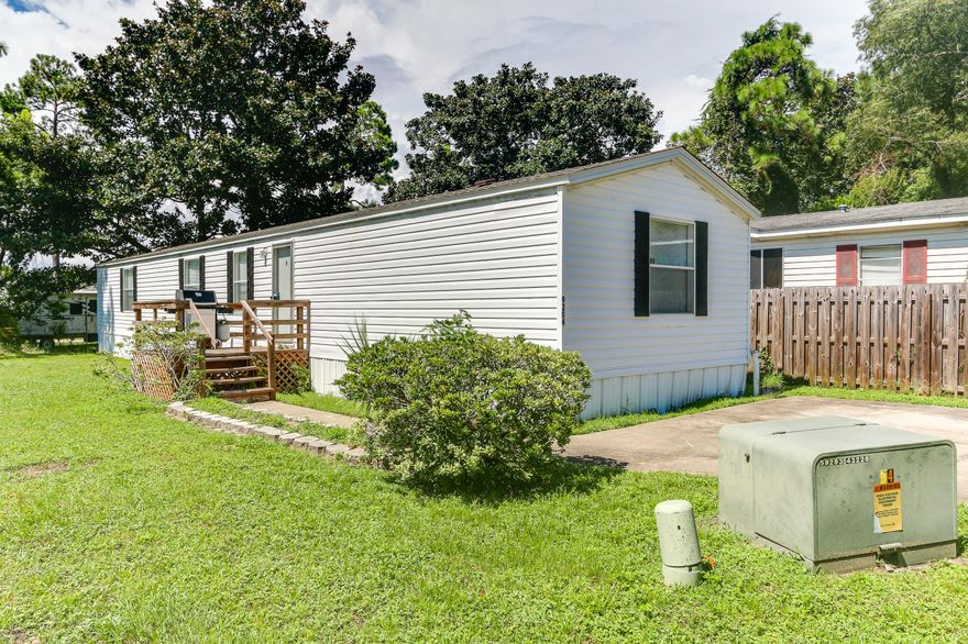 Back on market - buyer's home did not sell! Excellent condition, fully furnished ''Beach House'' or starter home. Located in a well maintained private neighborhood at the end of the cul-de-sac with NO TRAFFIC. Current owners have owned this home since 2008 and have used this as their non-rental vacation home. This home is one block off Front Beach Road and has great ''back street access'' to everything and just a few blocks to the beach. This 3 bedroom split plan has a garden tub and stand up shower in the master bath, large kitchen/dining/living room with new tile in both baths. There is a laundry room with new e-series washer and dryer that convey with sale. This home is sold fully furnished.