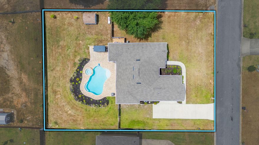 Welcome to this stunning 4-bedroom, 3-bathroom plus study home, perfectly designed for both comfort and functionality. Featuring an open floorplan, this home offers ample space to suit your lifestyle needs. The chef's kitchen boasts abundant cabinet space, quartz countertops, breakfast bar seating, and a seamless view into the living room that offers an electric fireplace. The split floor plan ensures privacy, with the primary suite serving as a true retreat. It features a luxurious soaker tub, a tile surround standup shower, a double vanity, and a private water closet. Step outside to your personal oasis--an inground pool and hot tub providing the perfect setting for relaxation and entertaining. Schedule your showing today!