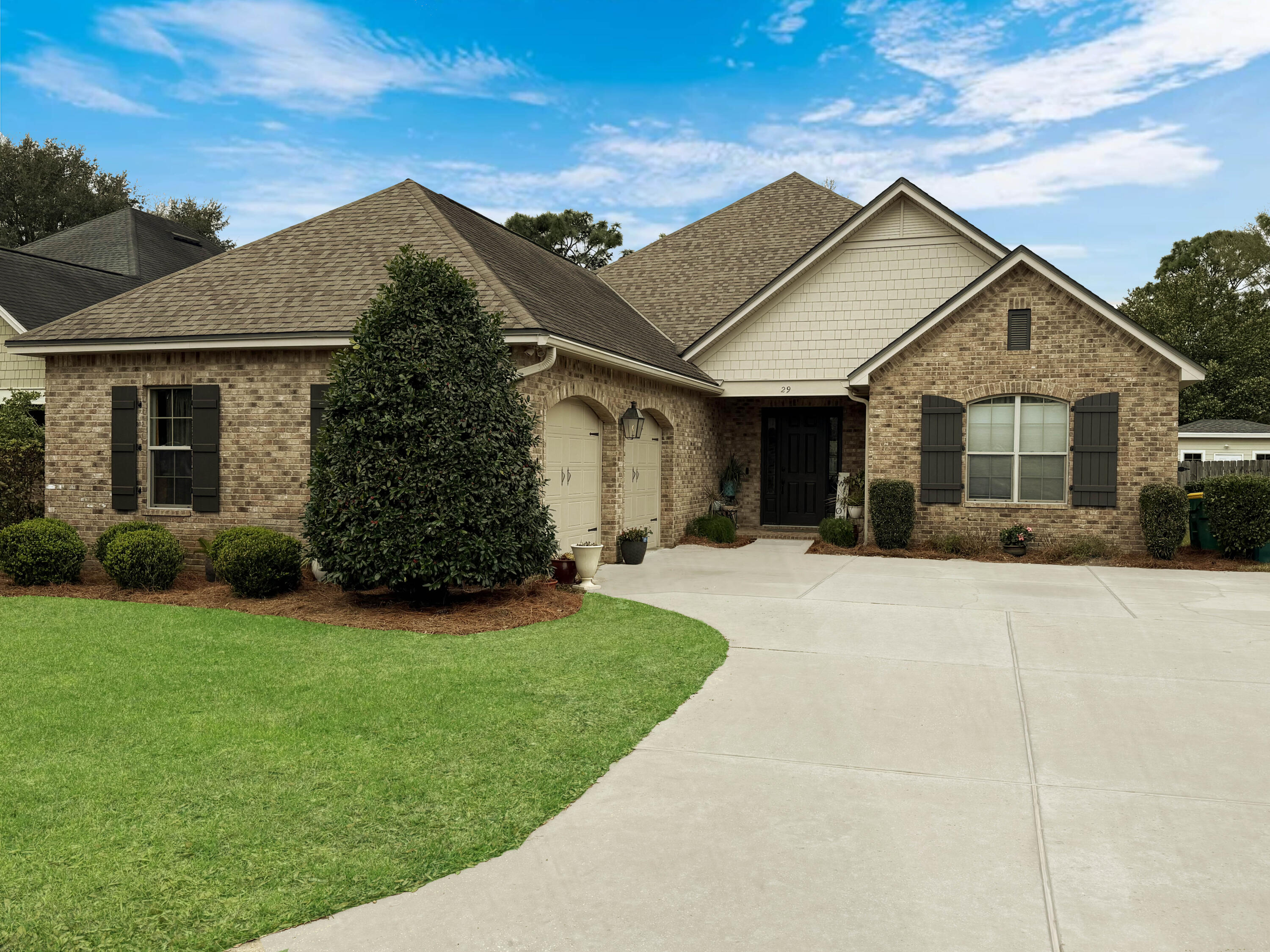Welcome to this stunning Huff-built home in a great family and retiree neighborhood, where luxury and family fun meet! This spacious 4br, 3ba gem offers quite the experience. Beautifully landscaped yard that speaks ''welcomes home!'' . Step inside the foyer and you're greeted by a gorgeous open-concept living space adorned with hickory wood floors that flow seamlessly throughout main living areas. The gourmet kitchen, with granite countertops and a gas stove - perfect for entertaining guests. The storage throughout the home ensures everything has its place, with ample cabinetry and large closets to keep you organized. All bedrooms offer comfort and privacy. The bathrooms are impressive, showcasing beautiful granite andmodern fixtures. Abundant floored attic space above the oversized garage. Transferable home warranty. Central Niceville location close proximity to top rated schools, golf, shopping center, Military bases. Plenty of closet space. Complete irrigation system. Beautiful Central Park. One owner- impeccably maintained.