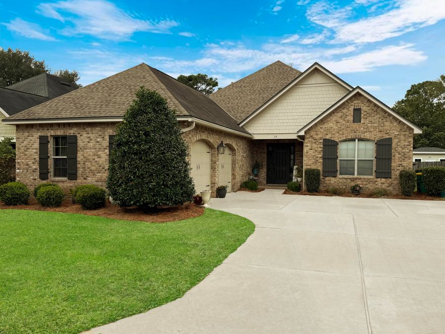 Welcome to this stunning Huff-built home in a great family and retiree neighborhood, where luxury and family fun meet! This spacious 4br, 3ba gem offers quite the experience. Beautifully landscaped yard that speaks ''welcomes home!'' . Step inside the foyer and you're greeted by a gorgeous open-concept living space adorned with hickory wood floors that flow seamlessly throughout main living areas. The gourmet kitchen, with granite countertops and a gas stove - perfect for entertaining guests. The storage throughout the home ensures everything has its place, with ample cabinetry and large closets to keep you organized. All bedrooms offer comfort and privacy. The bathrooms are impressive, showcasing beautiful granite andmodern fixtures. Abundant floored attic space above the oversized garage. Transferable home warranty. Central Niceville location close proximity to top rated schools, golf, shopping center, Military bases. Plenty of closet space. Complete irrigation system. Beautiful Central Park. One owner- impeccably maintained.