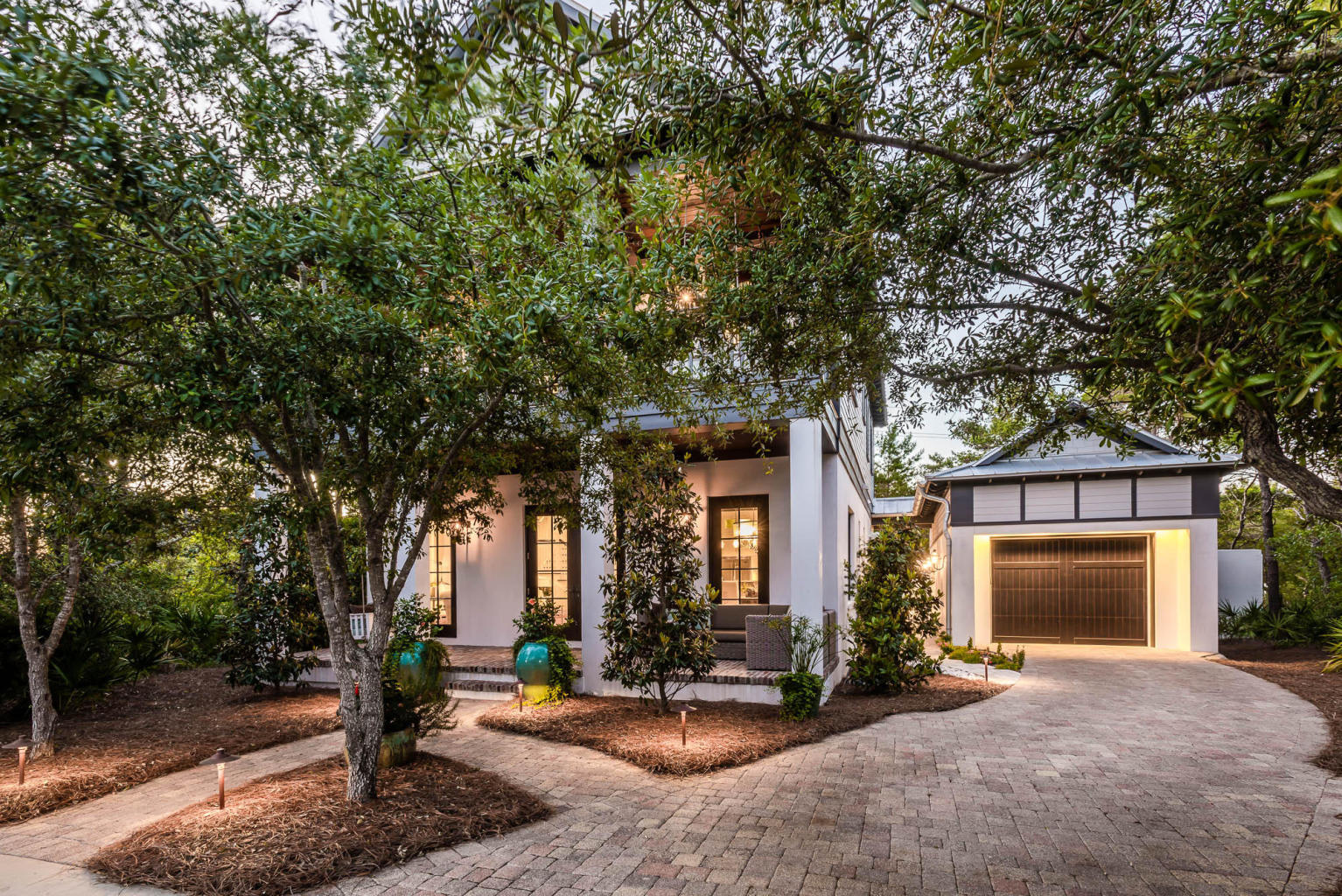 GATED COMMUNITY SOUTH of 30A. Heritage Dunes is in the heart of Seagrove Beach with 375' of dedicated private beach. There is a community pool nestled beachside under the palm trees for your enjoyment. With brick paved roads, this intimate 30 owner gated neighborhood is rental restricted community and does not allow short-term rentals. This neighborhood caters specifically to primary and second home ownership, making Heritage Dunes a clear option for anyone who values peace and privacy. Thoughtful provisions made by Architect J. Michael Hunnicut allow for a 388 square foot, third floor addition to be made that would probably grant gulf views, previously approved plans for which convey with purchase, see documents.