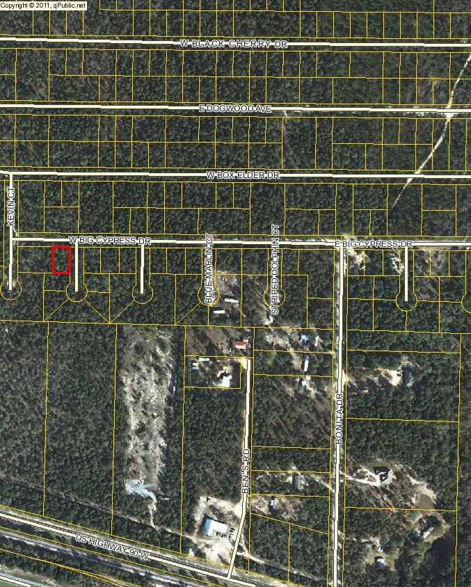 W Big Cypress Dr is a dirt road and may be hard to view the lot.